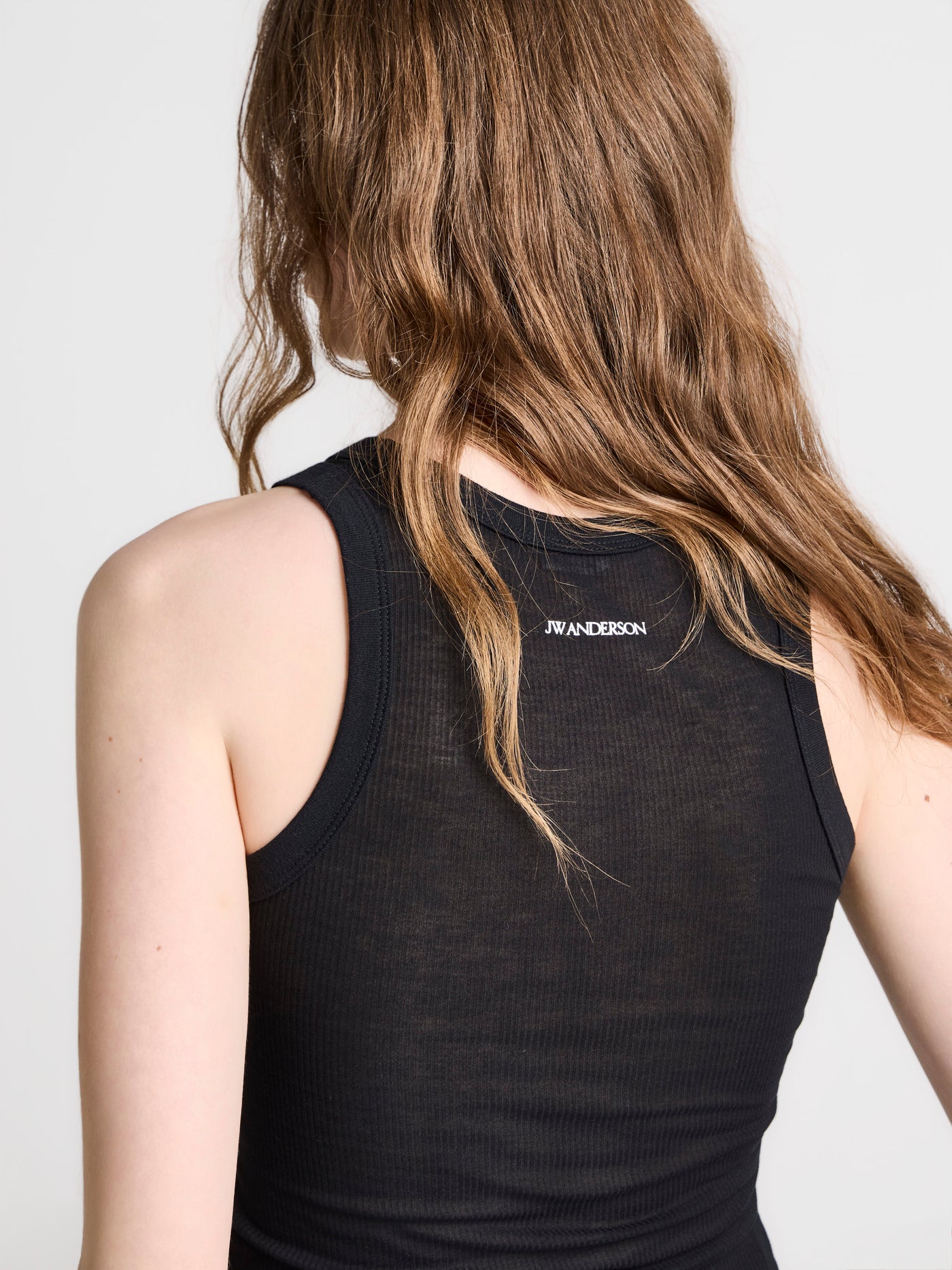 WOMENS SHEER VEST IN BLACK