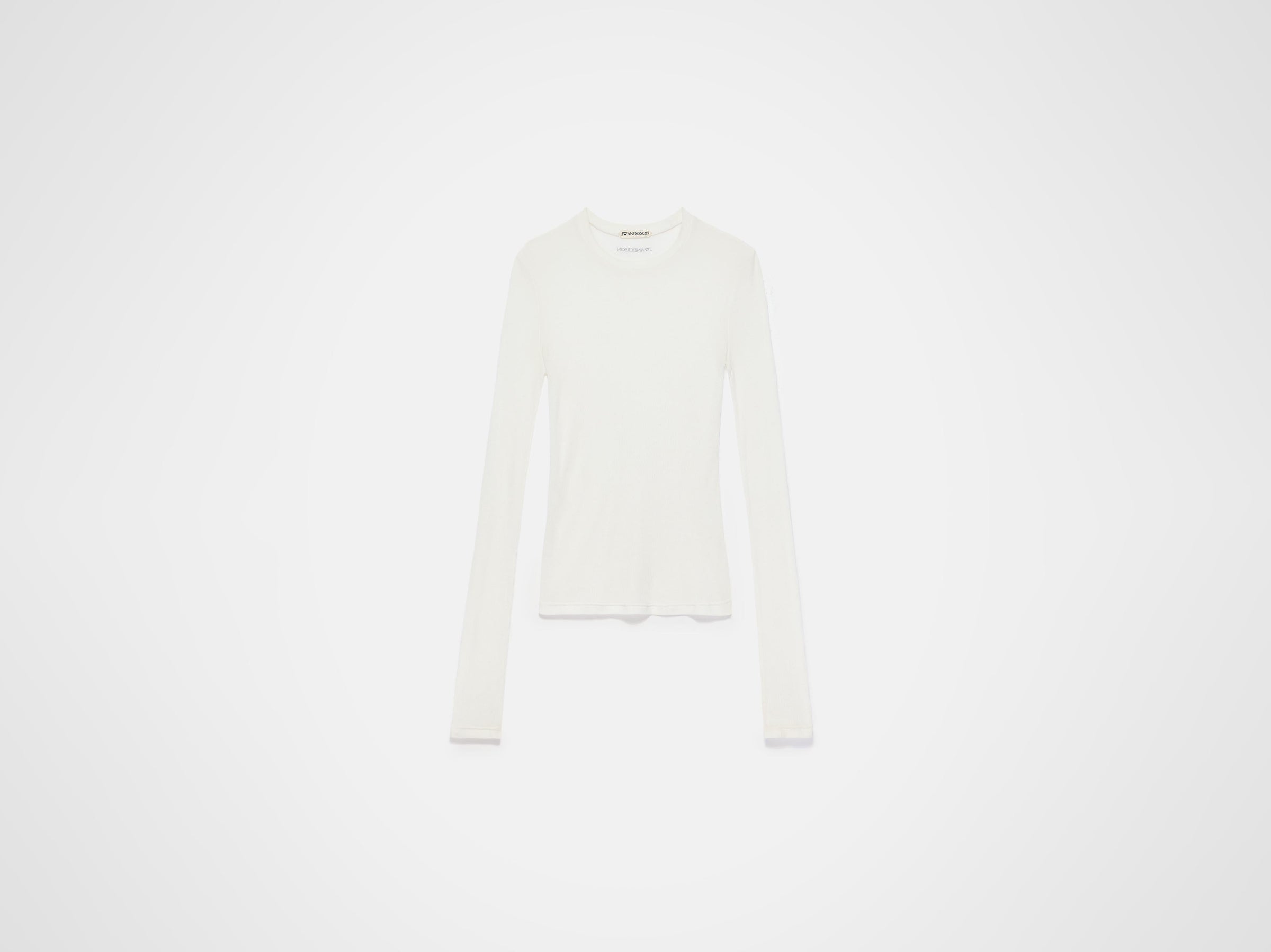 longsleeve crew neck off white Product Front 6
