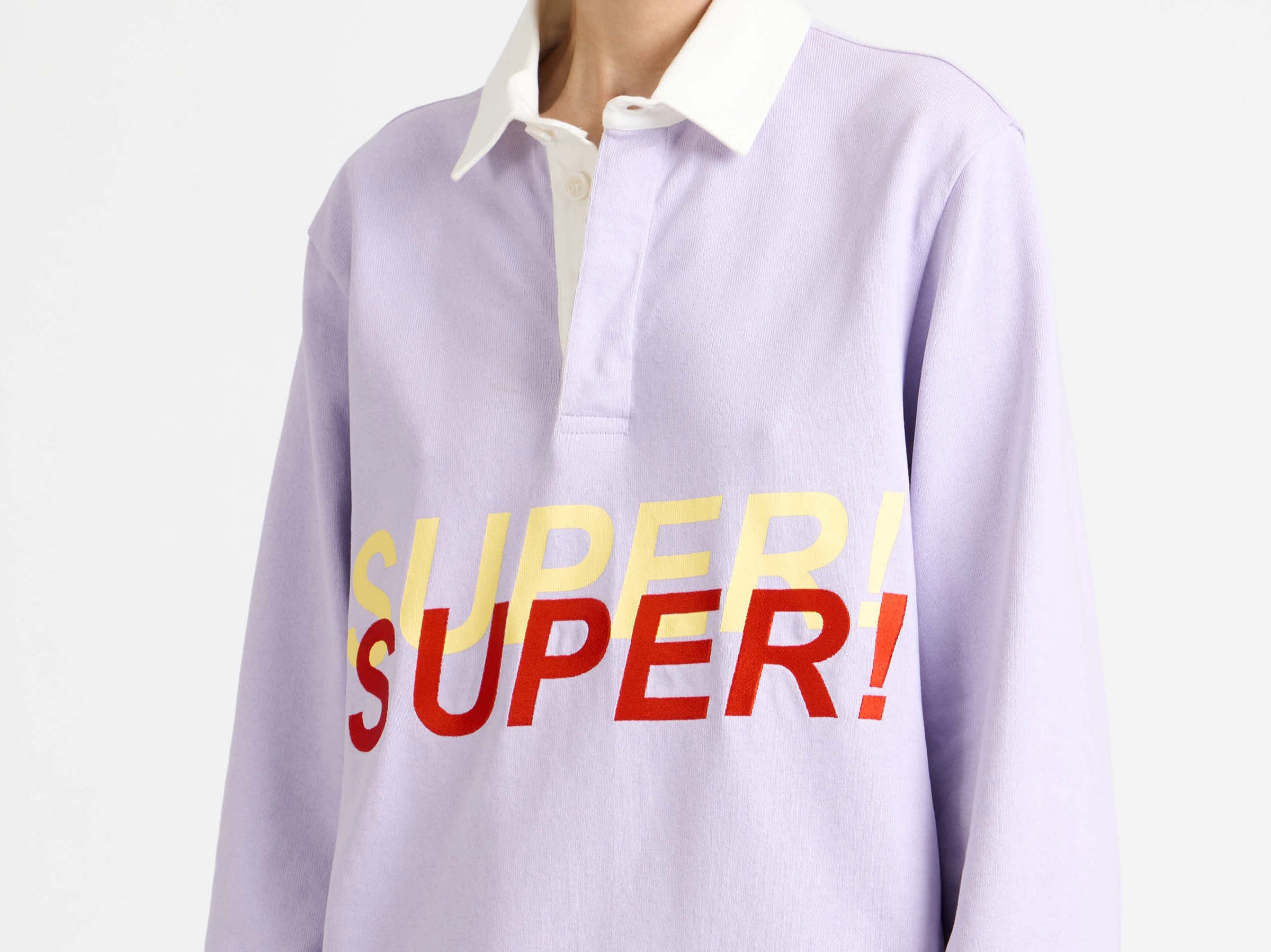 super super rugby polo purple Model Detail 3