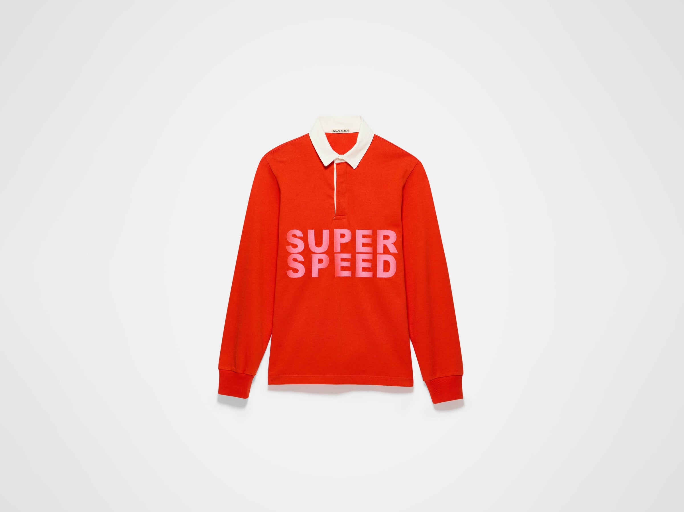 super speed rugby polo bright red Product Front 6