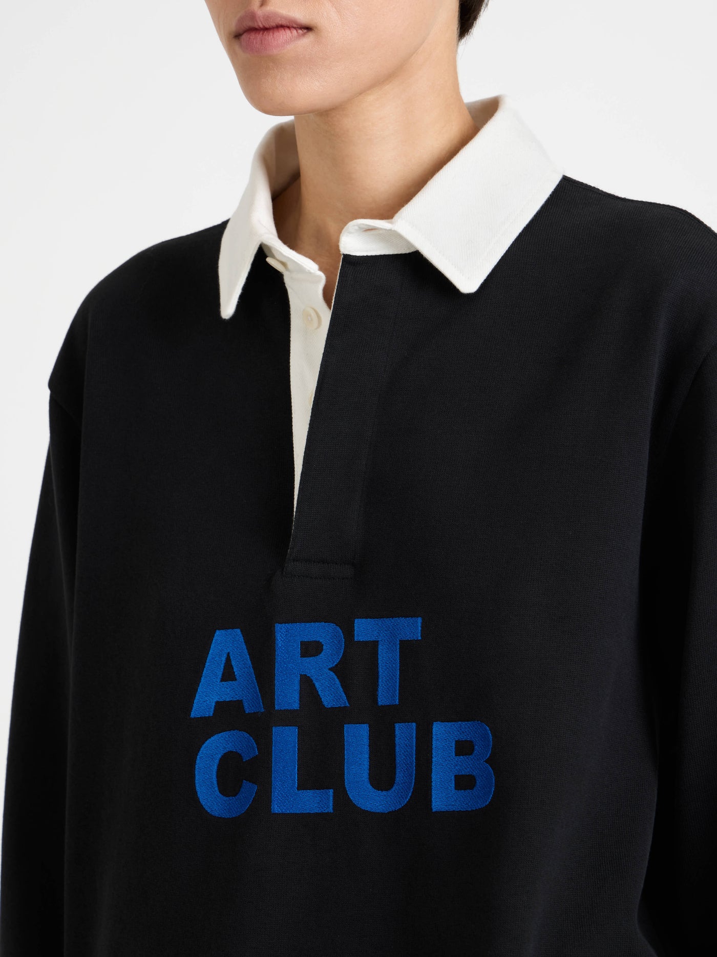 art club rugby polo washed black 1 Model Detail 5