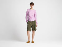 WOMENS RUCHED JERSEY TOP IN ORCHID