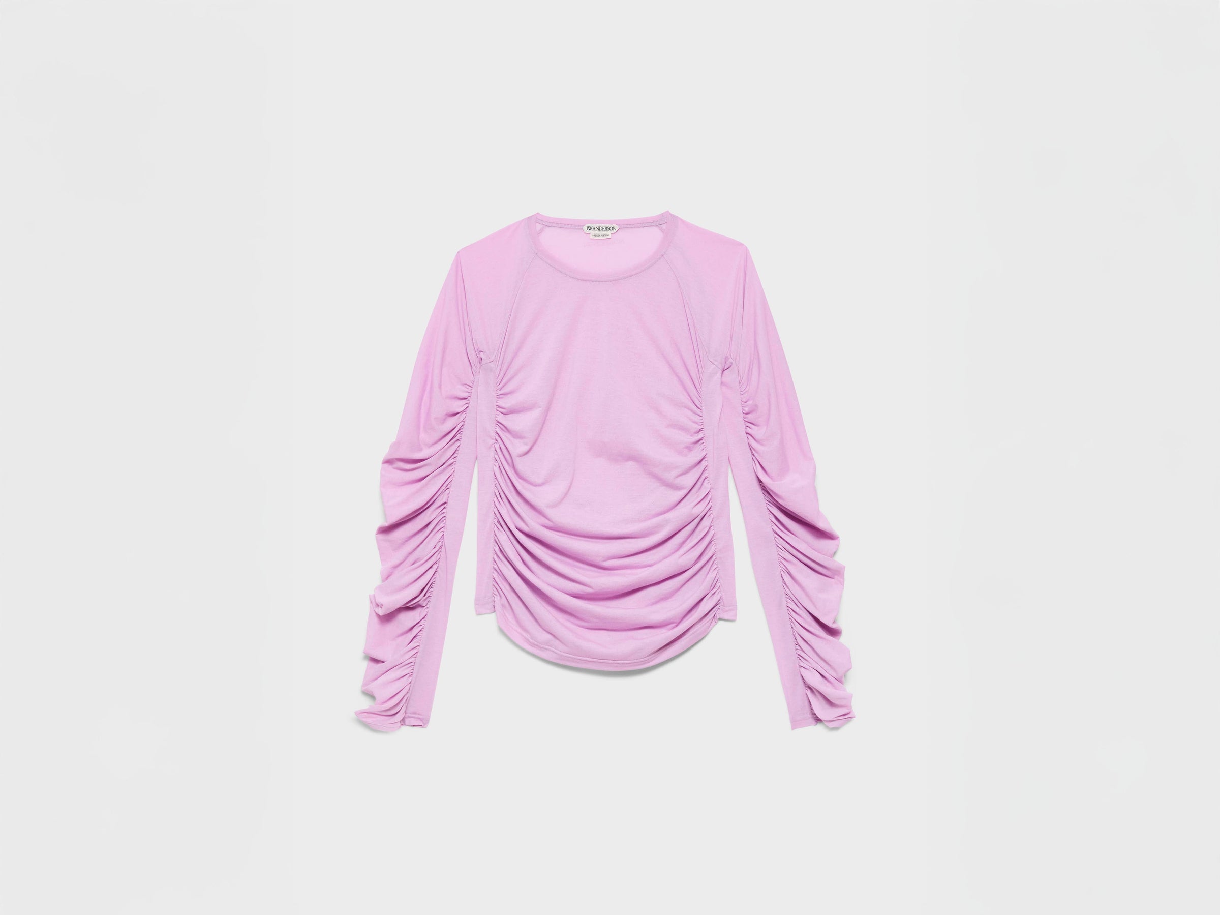 WOMENS RUCHED JERSEY TOP IN ORCHID