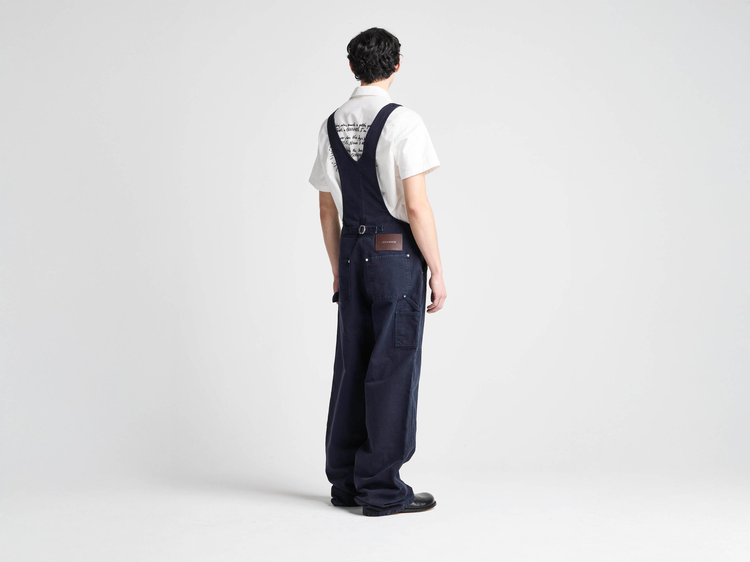 Unisex JW ANDERSON X GUINNESS COTTON WORKWEAR DUNGAREES IN INDIGO