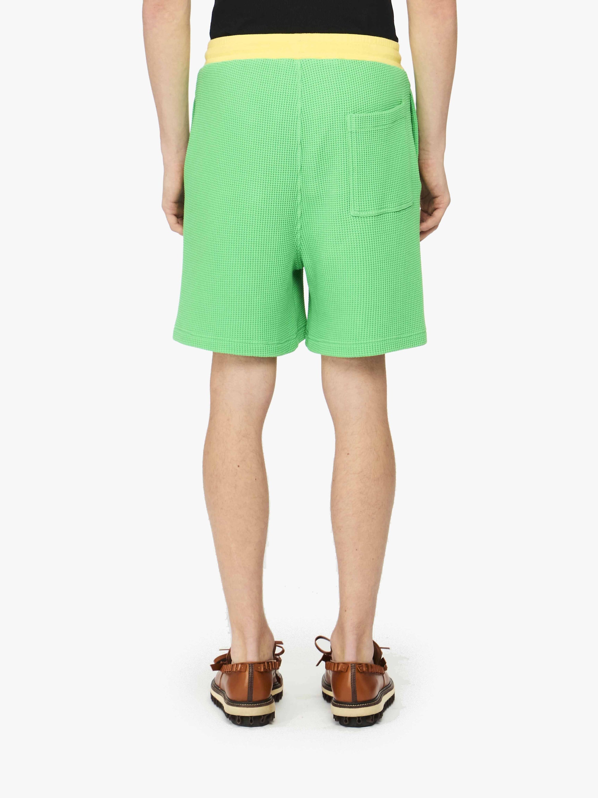 CONTRAST WAFFLE SHORTS