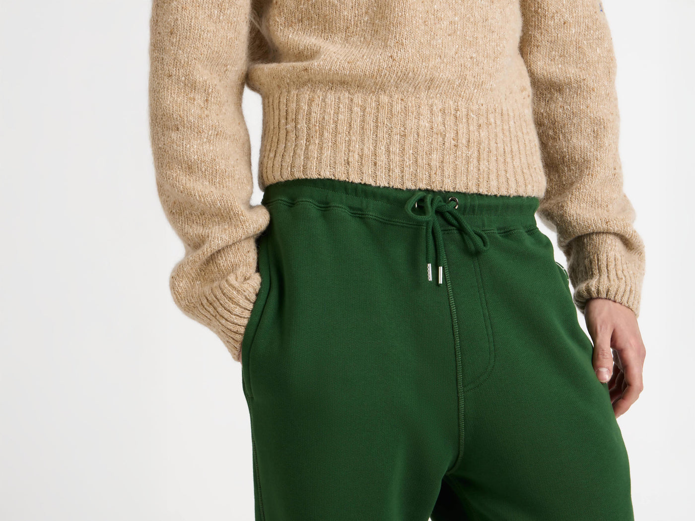 cuffed sweatpants green Model Detail 6