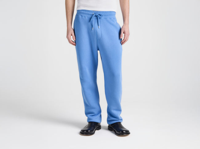 MENS CUFFED SWEATPANTS IN WASHED BLUE