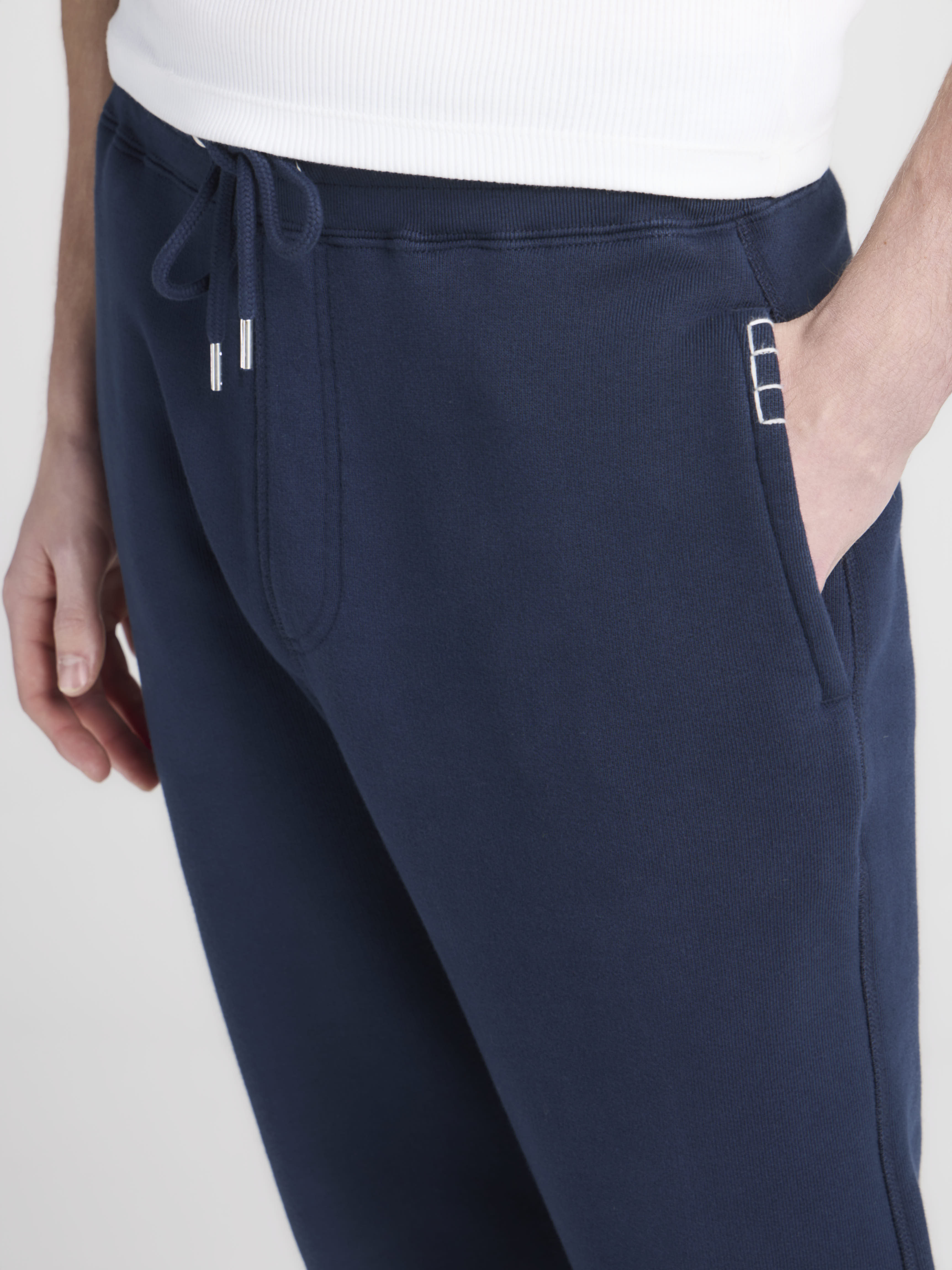 MENS CUFFED SWEATPANTS IN NAVY in NAVY JR0057PG1901888XXS | JW