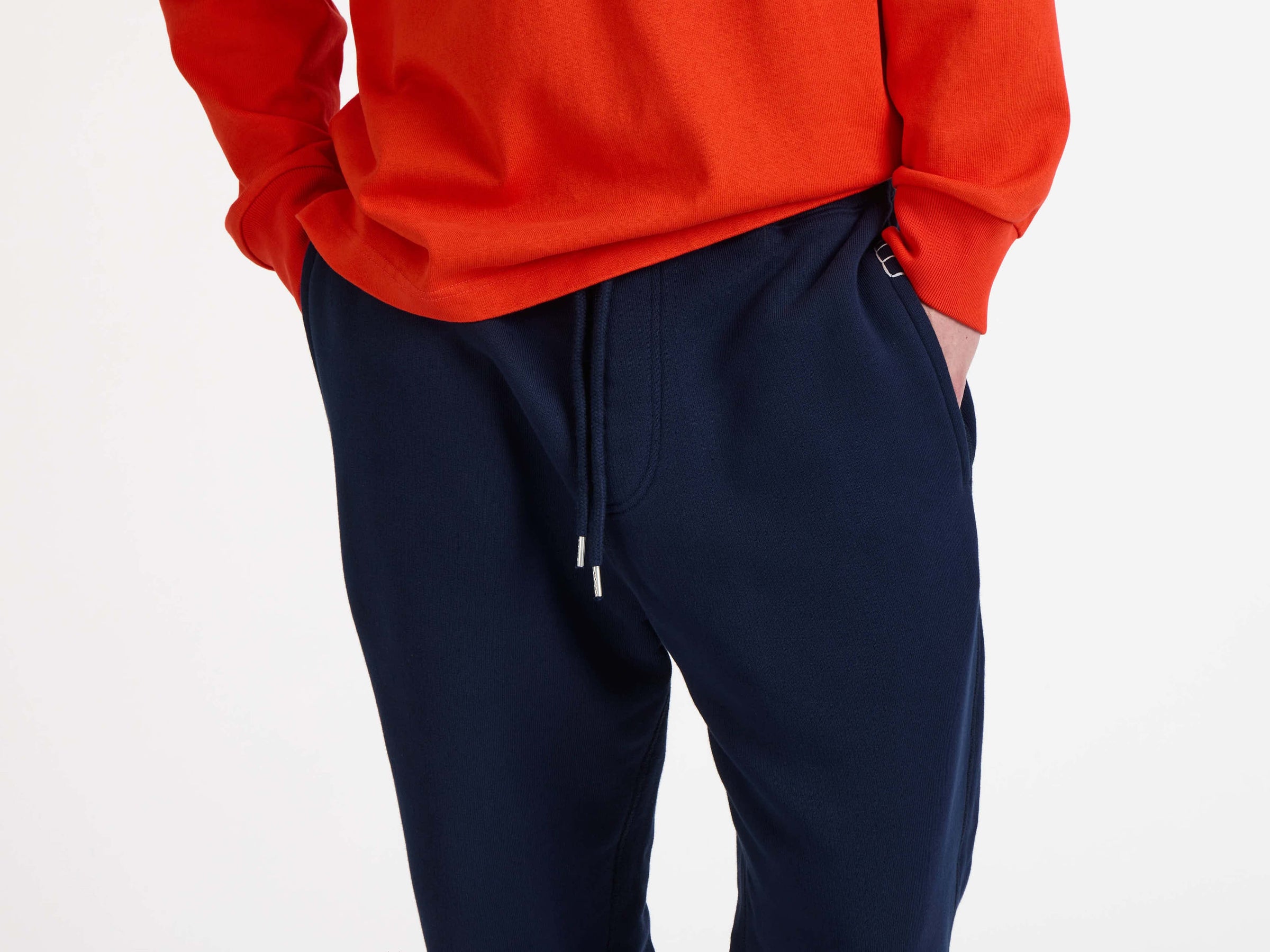 CUFFED SWEATPANTS IN NAVY