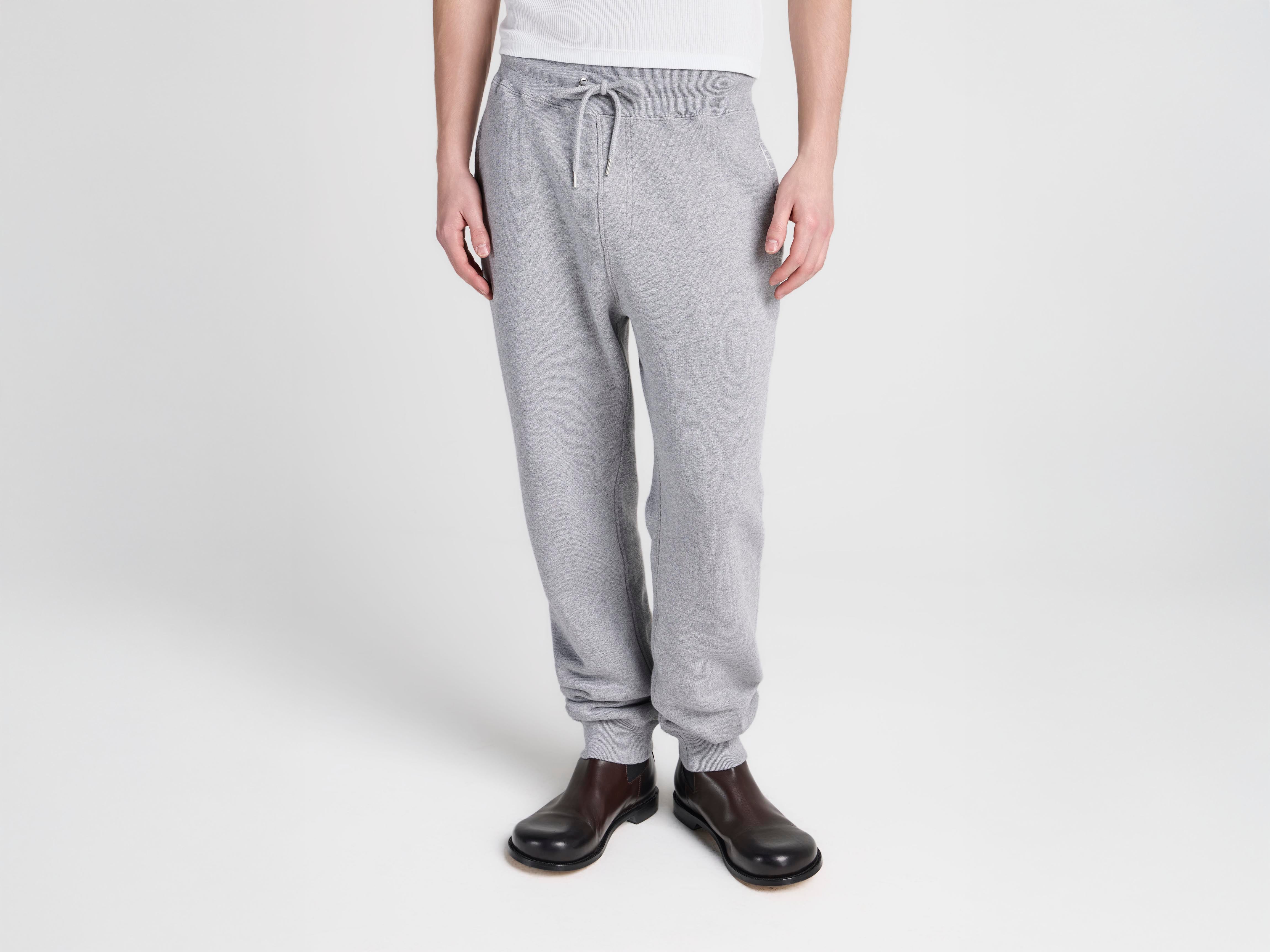 MENS CUFFED SWEATPANTS IN MID GREY MELANGE in MID GREY MELANGE