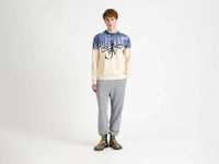 cuffed sweatpants mid grey melange Model Front 1