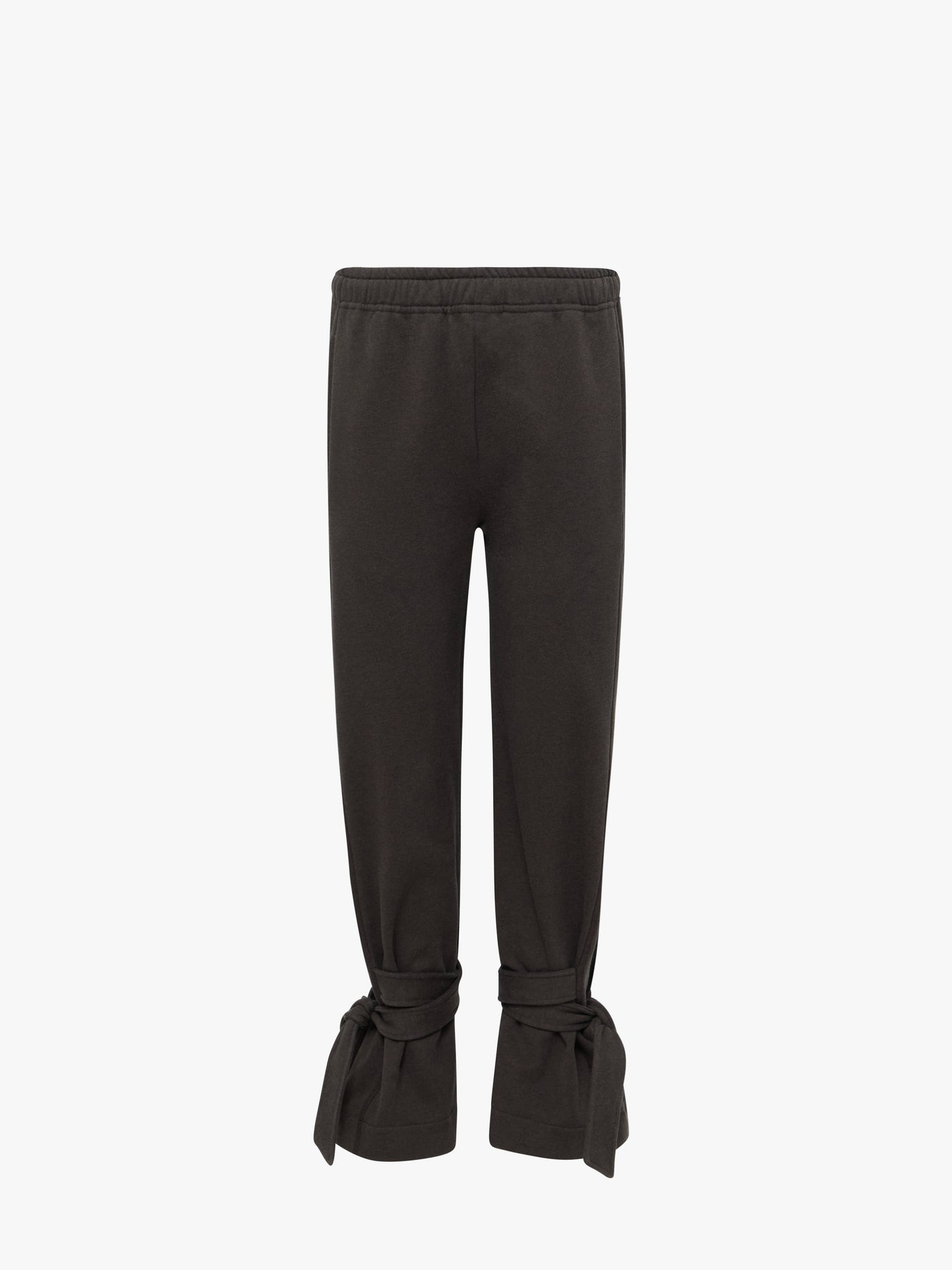 CL_TIED BOW JOGGERS - DARK BROWN MELANGE_JR0058PG1719