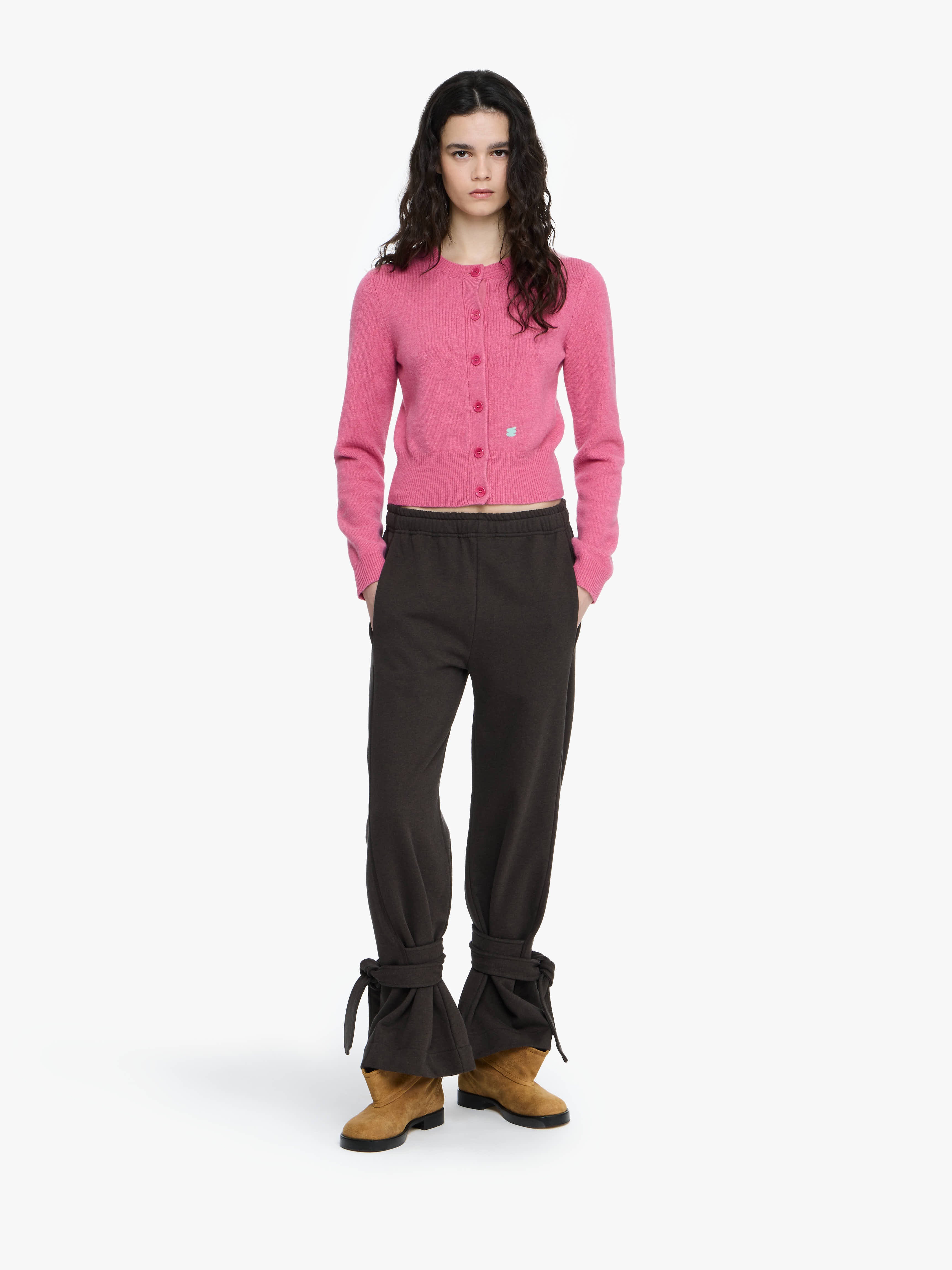 【JW ANDERSON】 タイドボウトラックパンツ ダークブラウン TIED BOW JOGGERS – JW Anderson