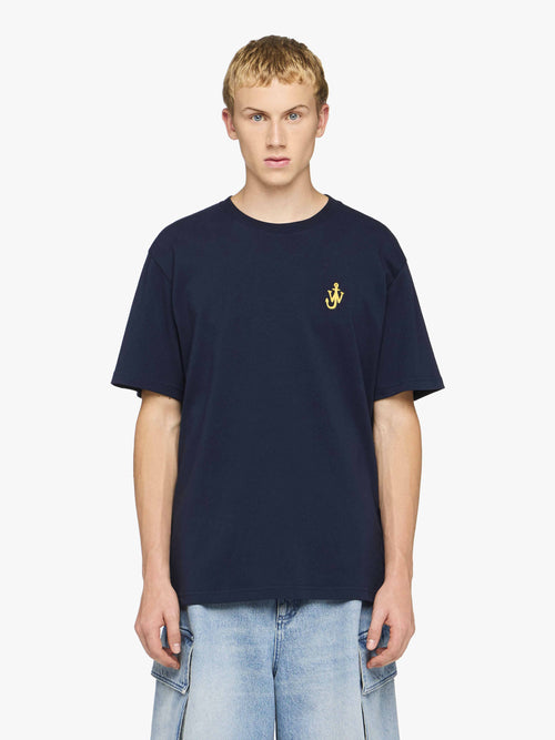 T-SHIRT WITH ANCHOR EMBROIDERY