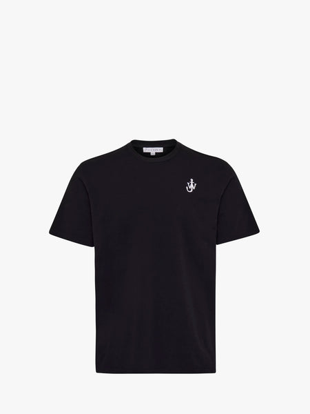 Tシャツ・カットソー JW Anderson KW1166 YN0348 TWO TONE T-shirt JW ANDERSON ALL OVER LOGO OVERSIZE TEE T-SHIRT UOMO