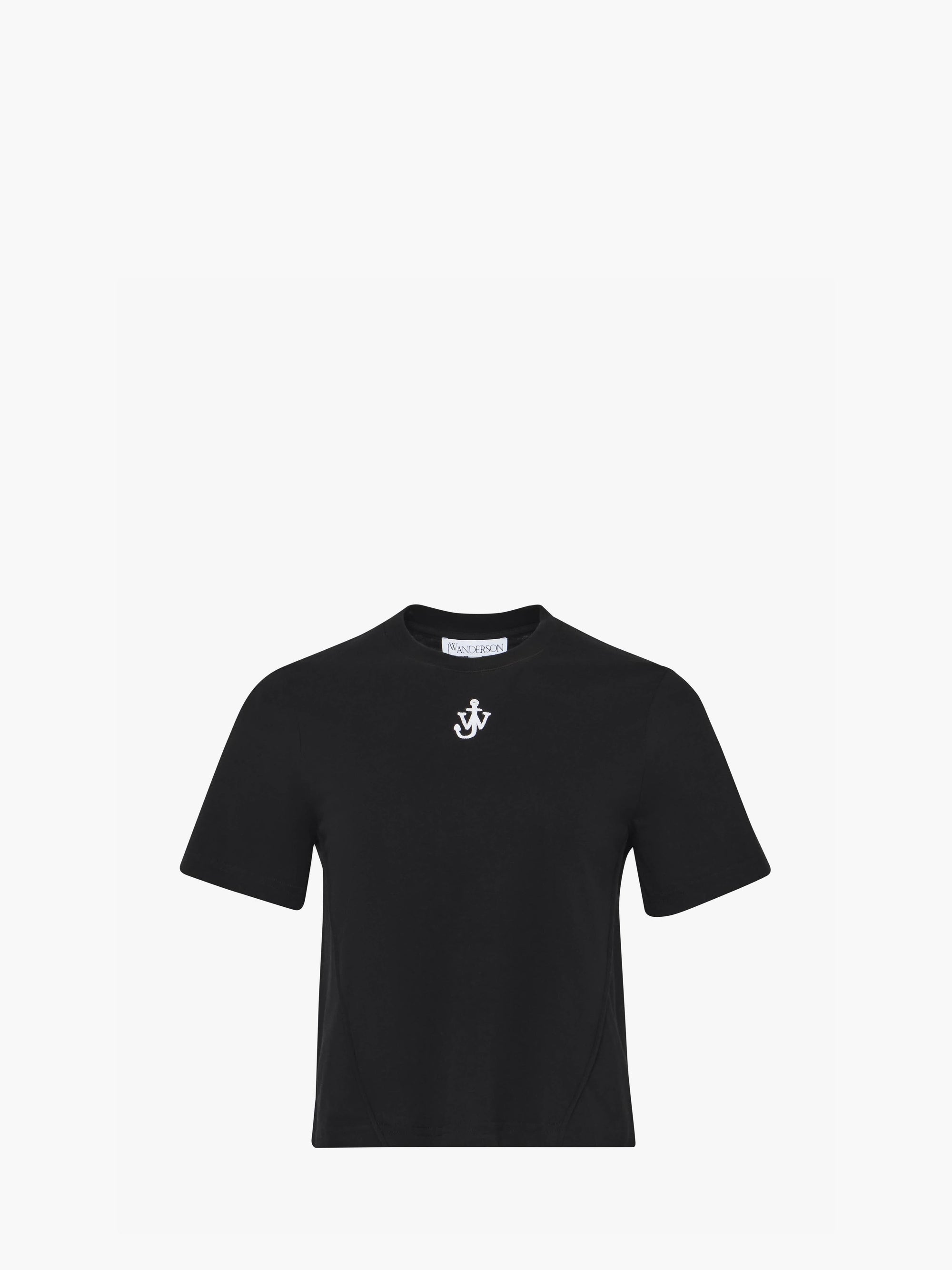 ANCHOR LOGO CROPPED PANELLED T-SHIRT