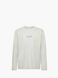 CL_BACK PRINT LONG SLEEVE T-SHIRT - LIGHT GREY MELANGE_JT0279PG1510