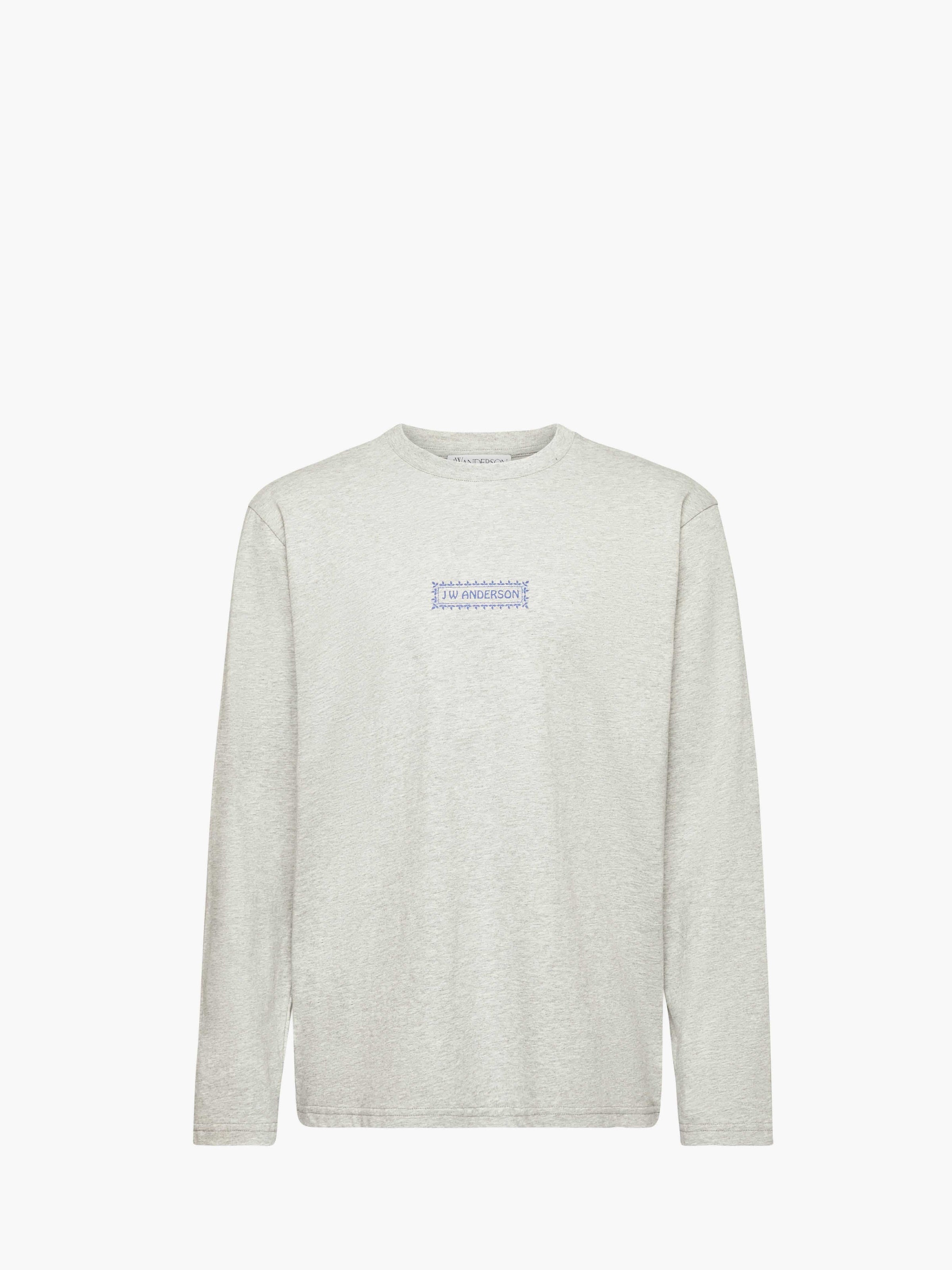 CL_BACK PRINT LONG SLEEVE T-SHIRT - LIGHT GREY MELANGE_JT0279PG1510