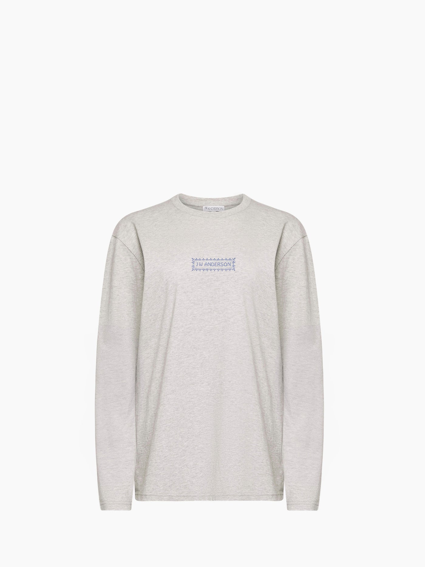CL_BACK PRINT LONG SLEEVE T-SHIRT - LIGHT GREY MELANGE_JT0287PG1510