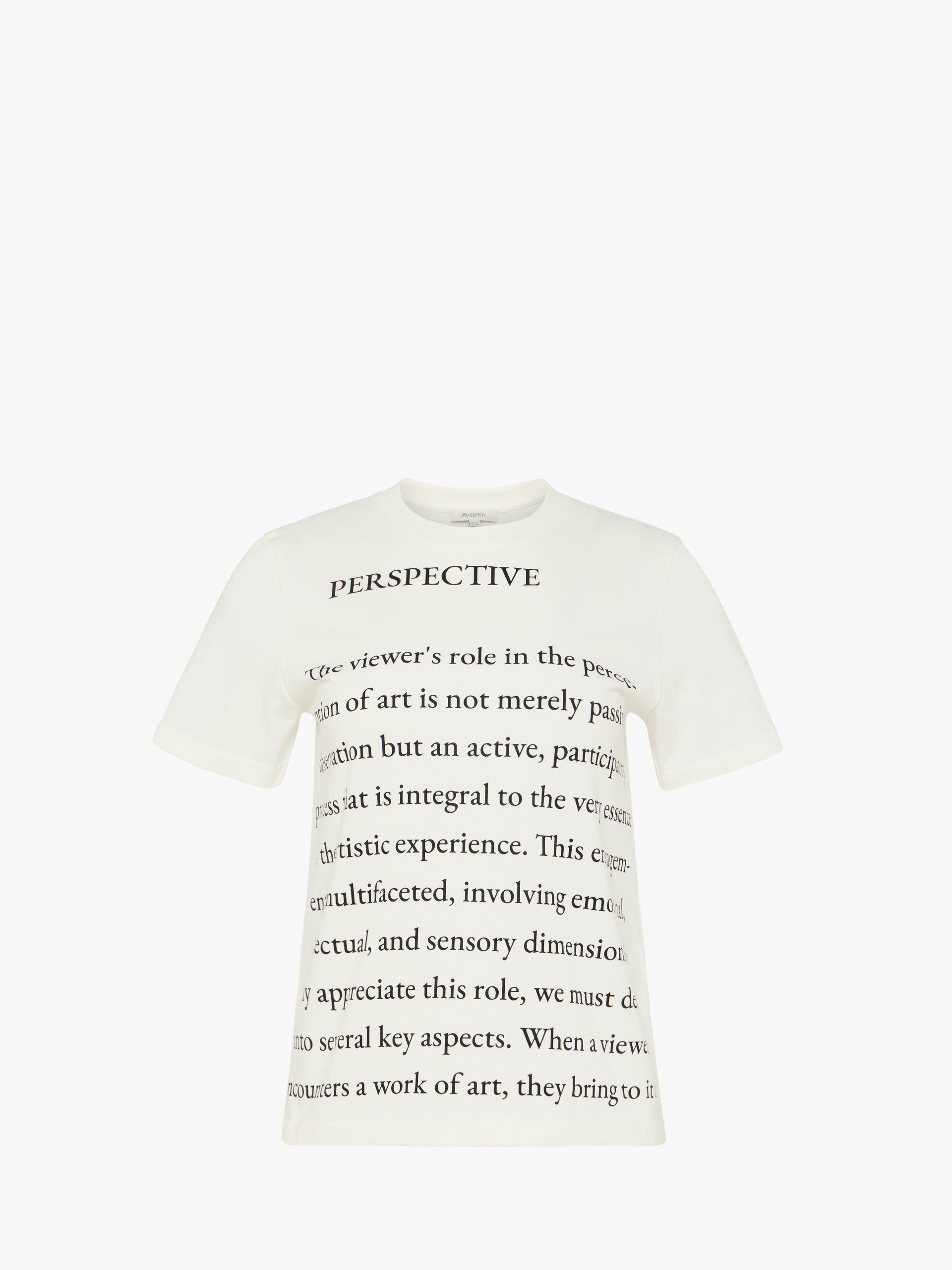 TEXT PRINTED T-SHIRT – JW Anderson