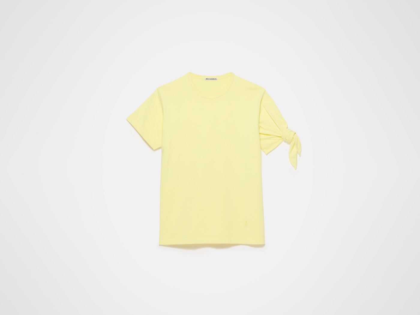 sleeve knot t shirt yellow Product Front 6