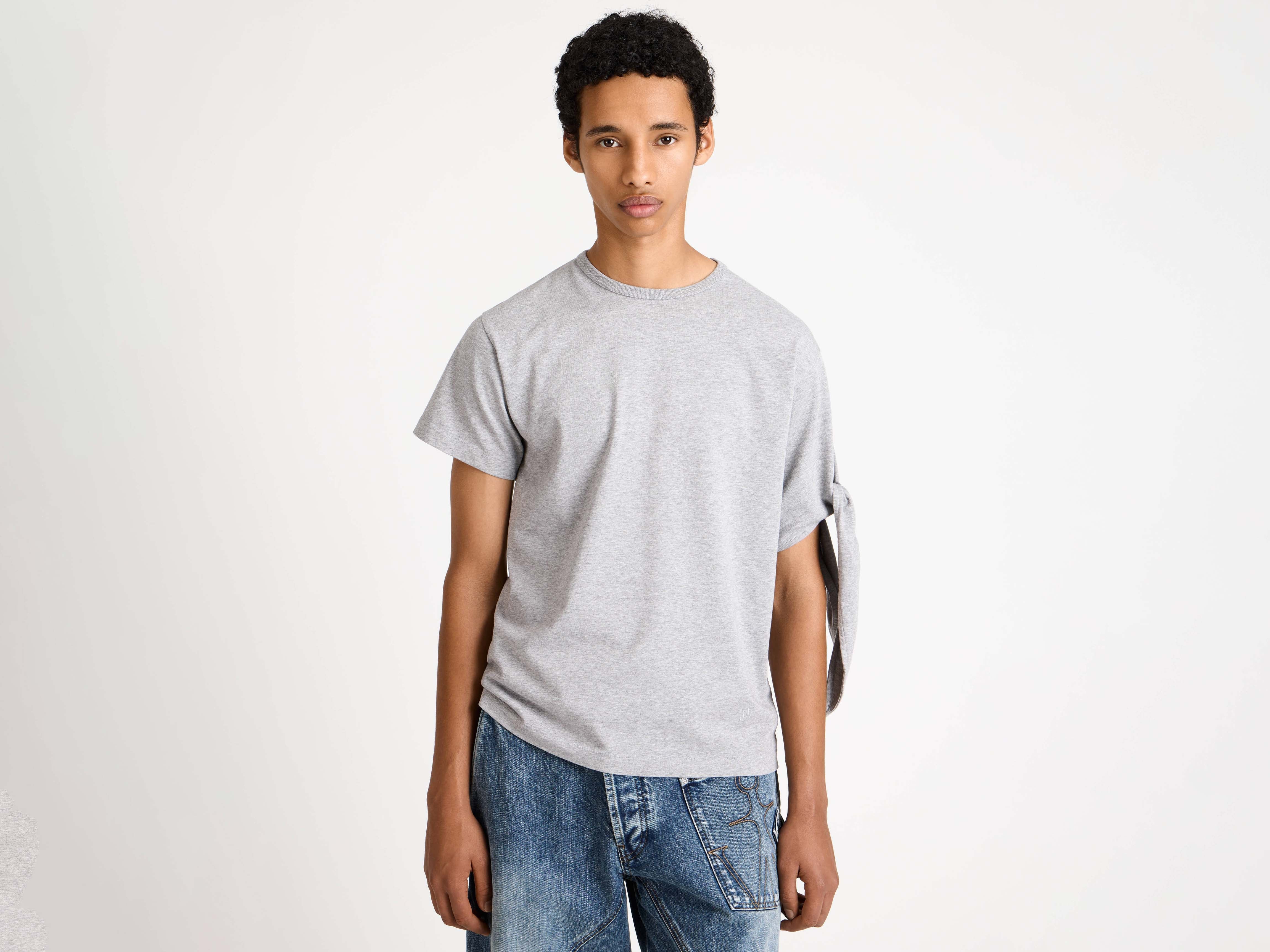 CL_SLEEVE KNOT T-SHIRT - YELLOW_JT0299PG1937 in