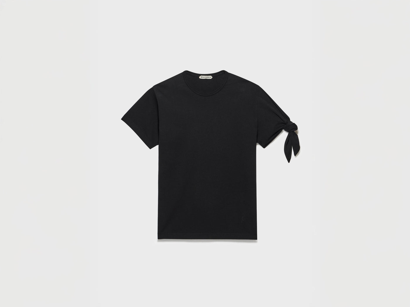 MENS KNOTTED SLEEVE T-SHIRT IN BLACK