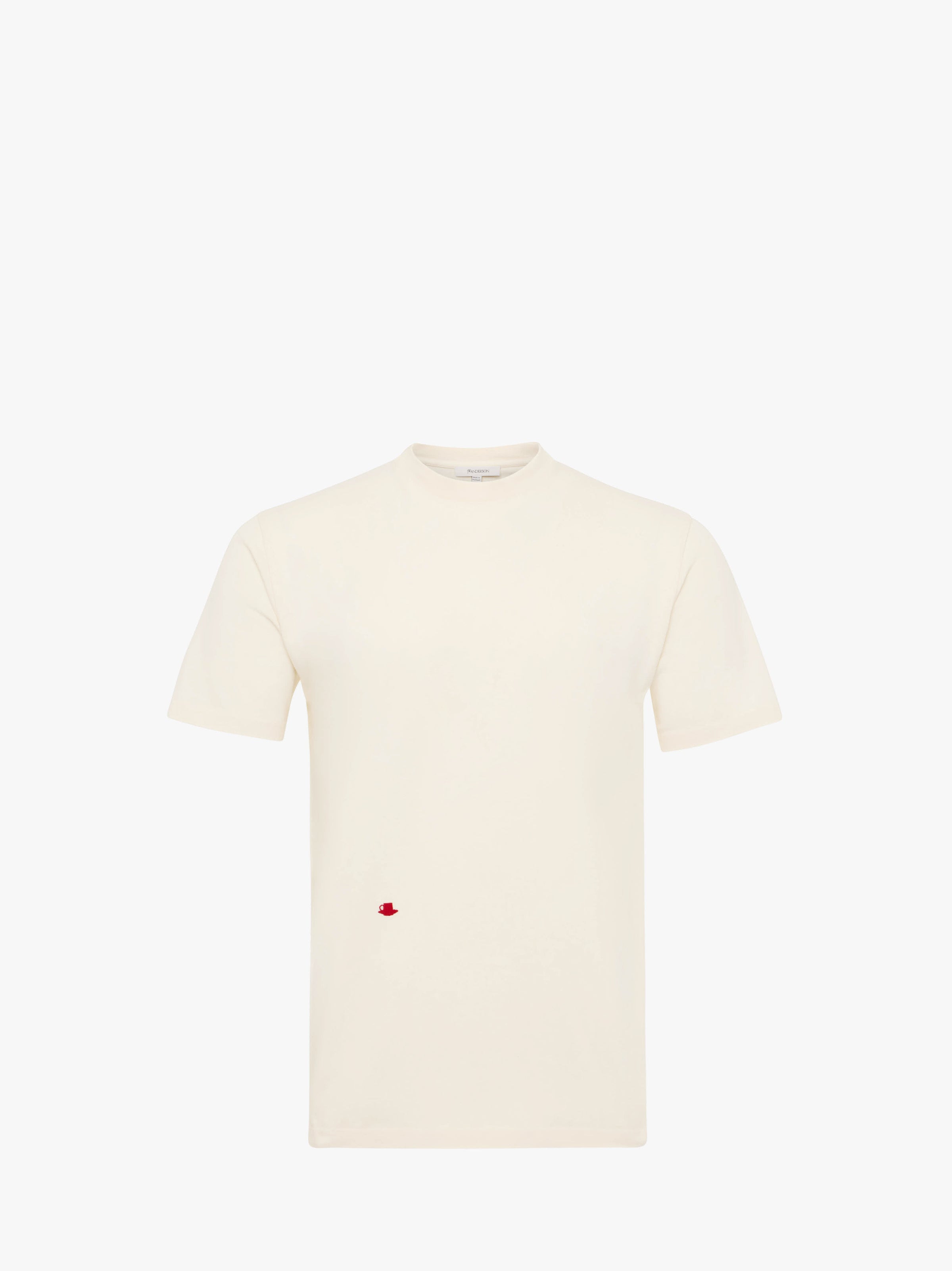 CL_CONTRAST EMBROIDERY T-SHIRT - OFF WHITE_JT0300PG1800