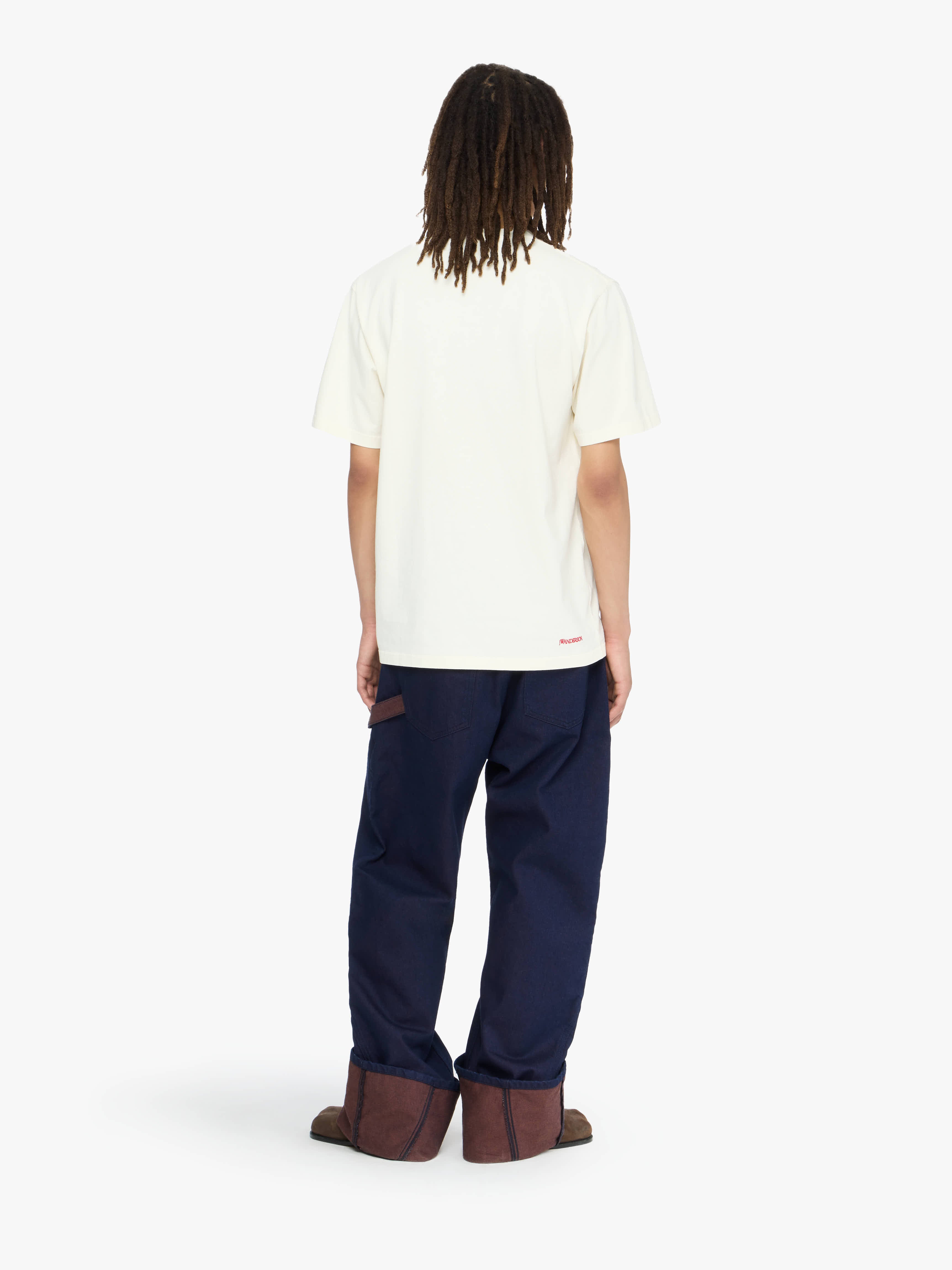 CONTRAST EMBROIDERY T-SHIRT – JW Anderson