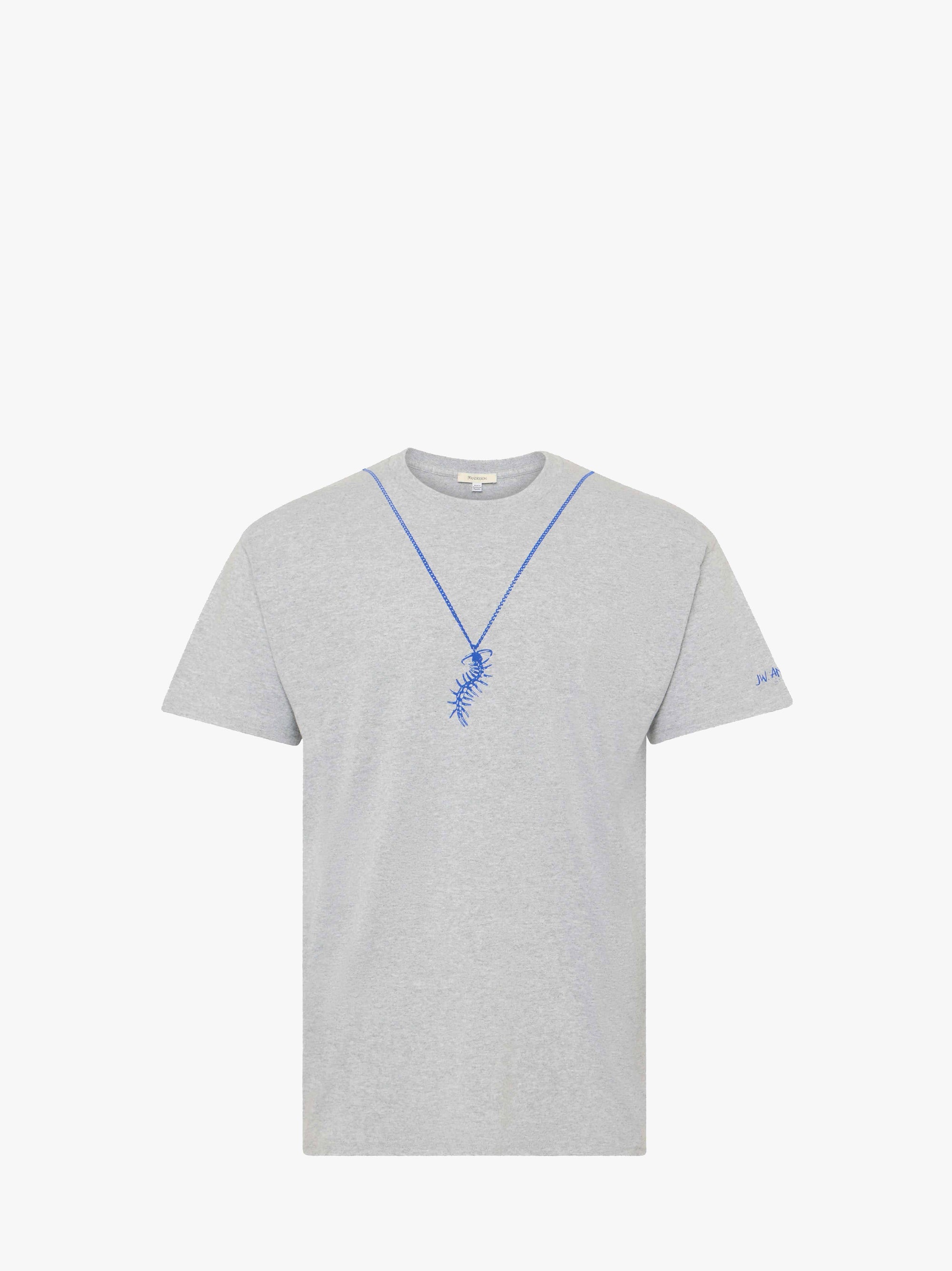 JW ANDERSON X QUEER T-SHIRT WITH NECKLACE PRINT