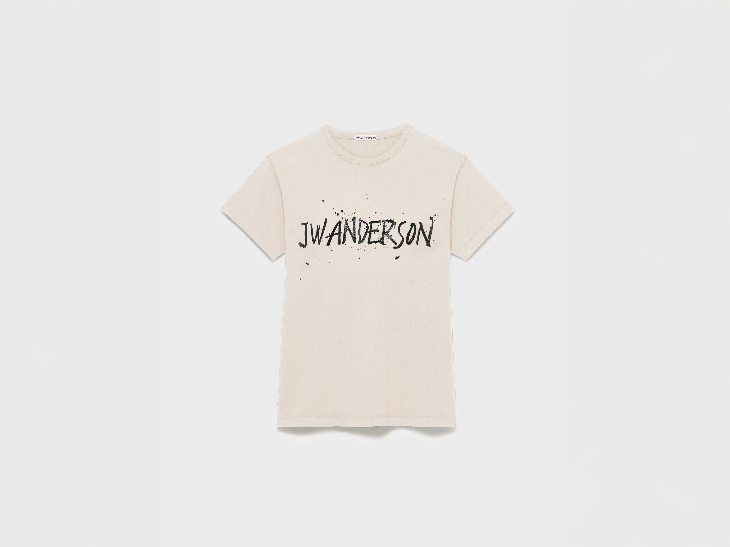 MENS CIRCULAR T-SHIRT IN ECRU