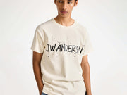 CIRCULAR T-SHIRT IN ECRU