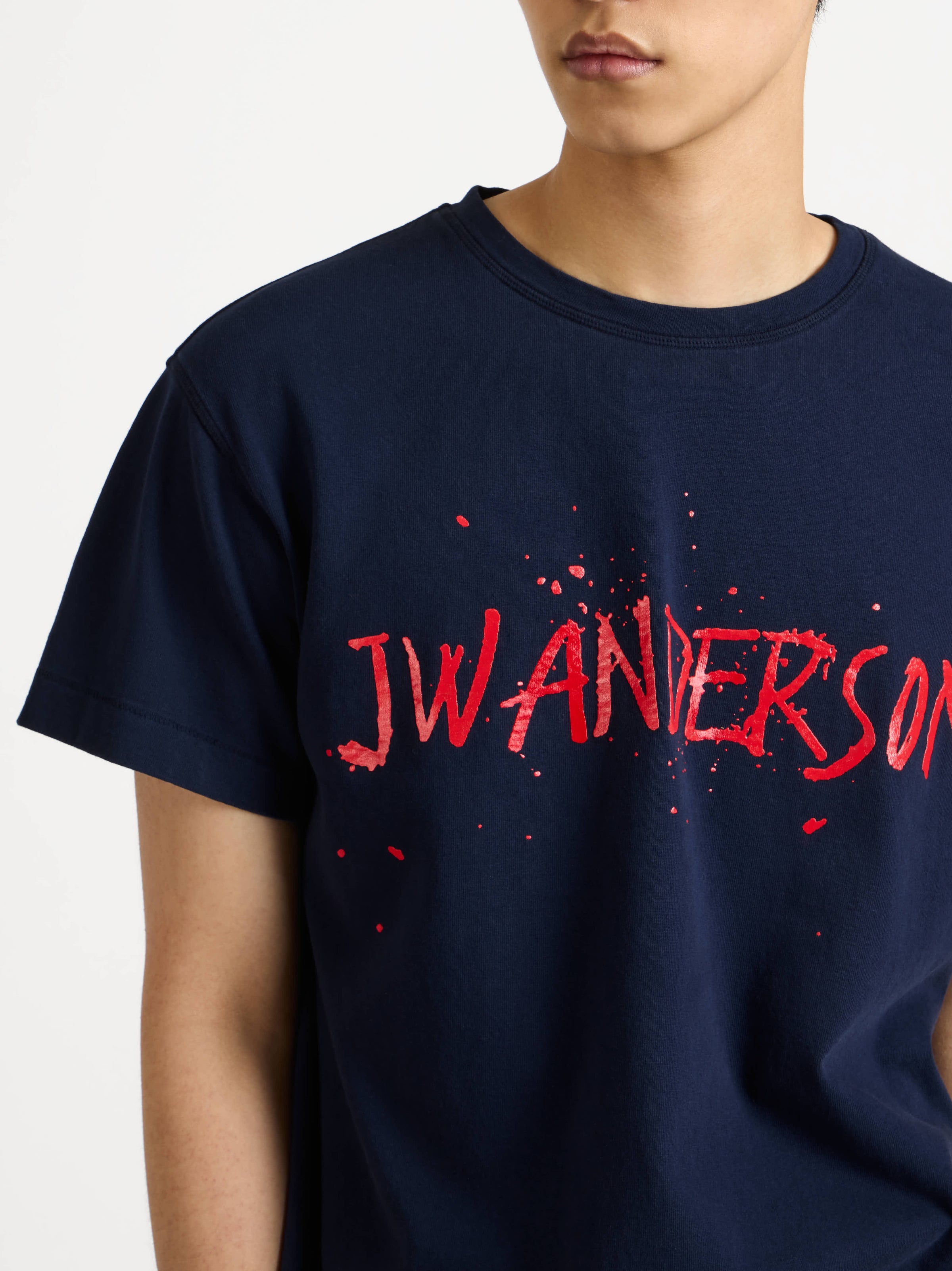 CIRCULAR T-SHIRT IN NAVY