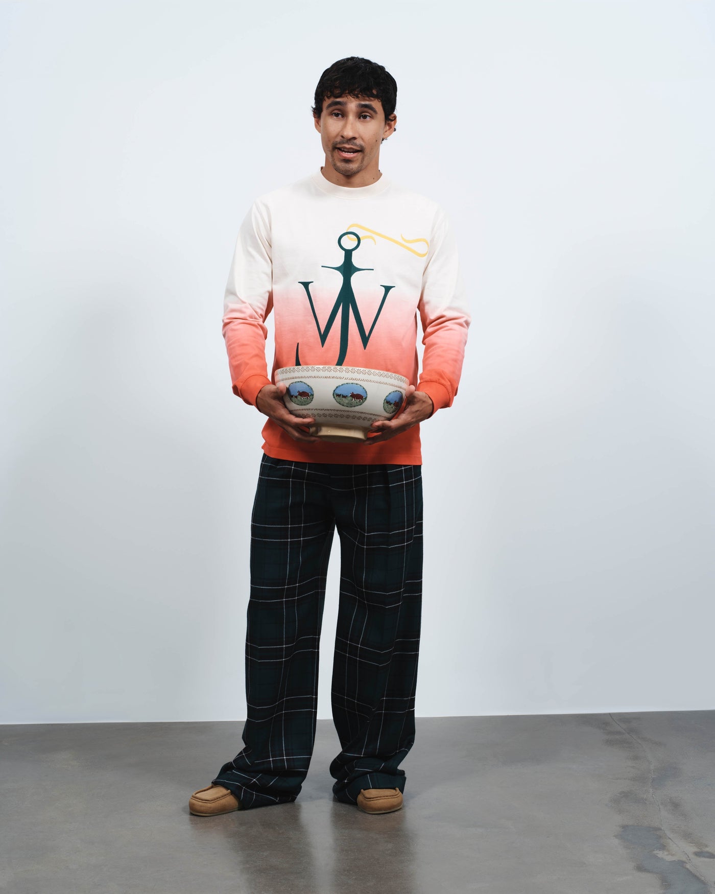 dip dye anchor longsleeve off white red Creative 3