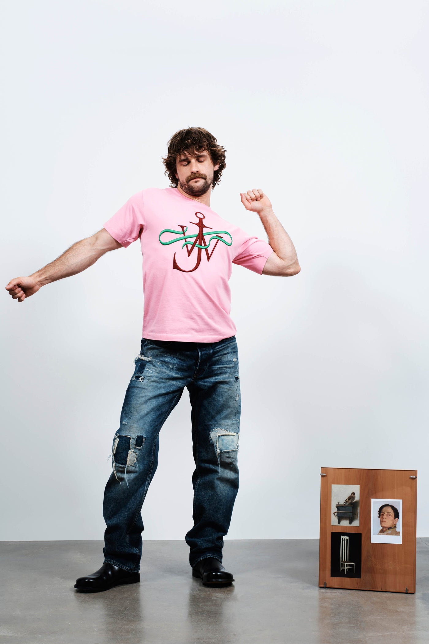 RIBBON ANCHOR T-SHIRT IN PINK