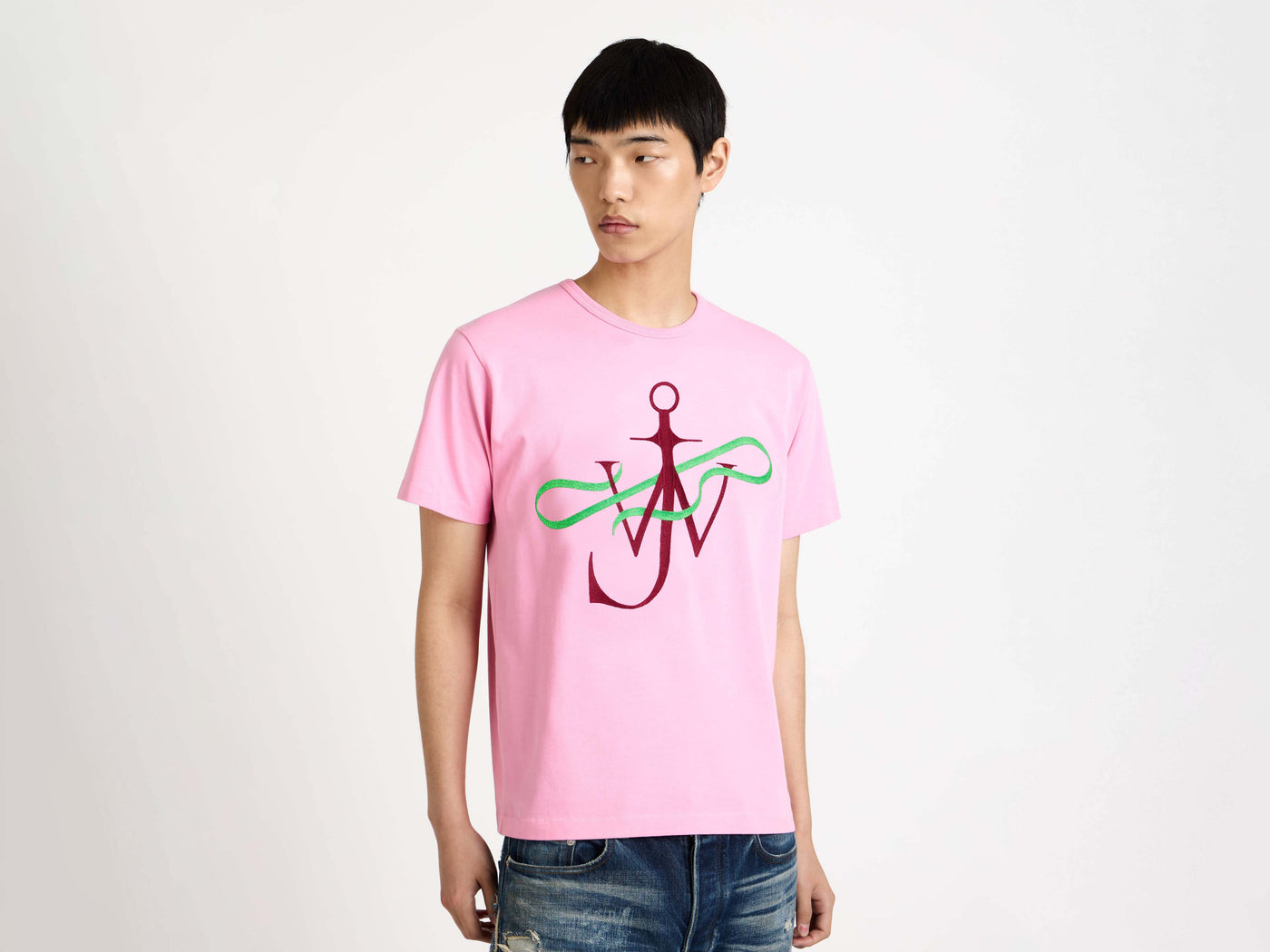 RIBBON ANCHOR T-SHIRT IN PINK