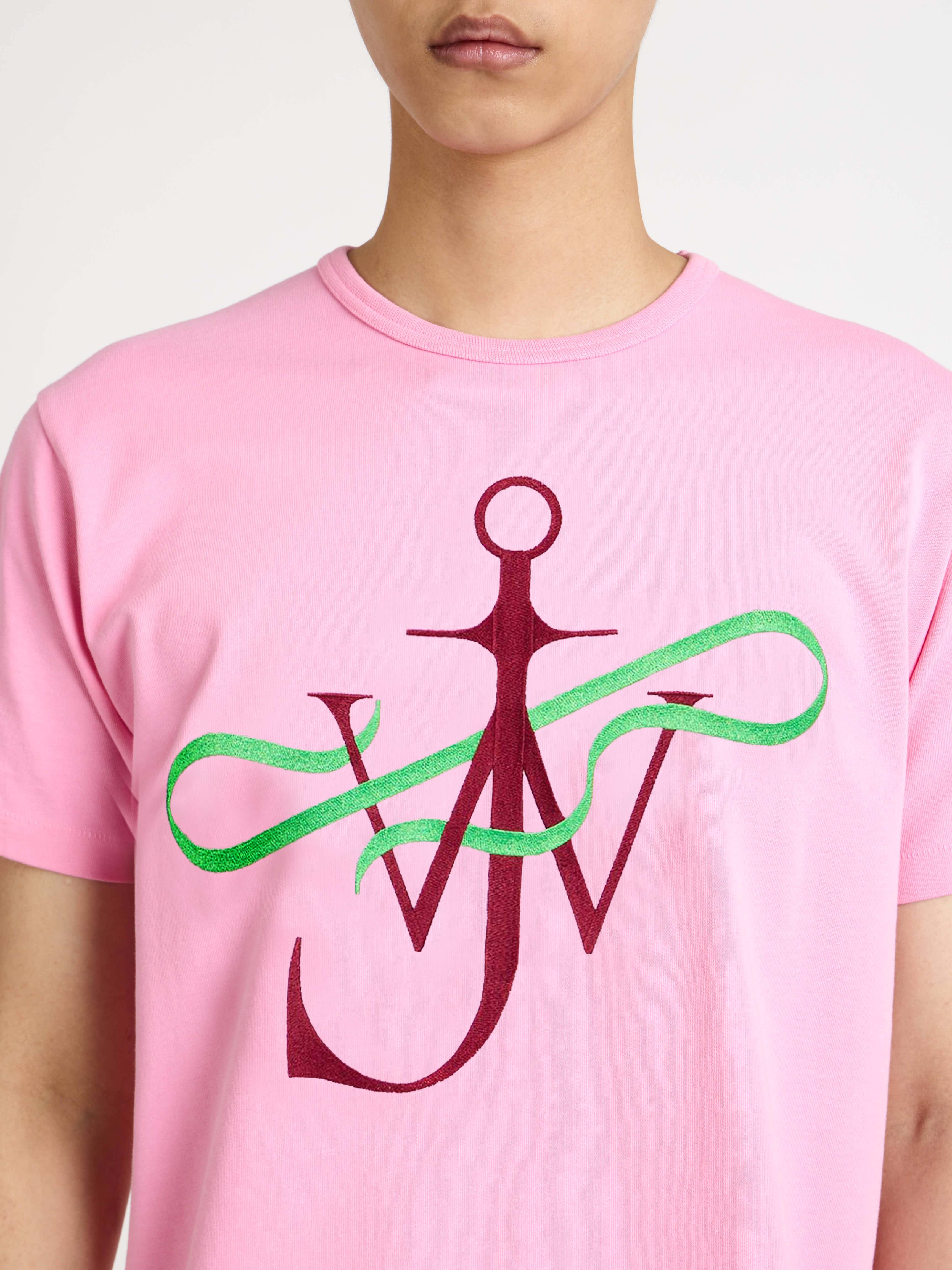 MENS RIBBON ANCHOR T-SHIRT IN PINK in PINK JT0320PG1937300XS | JW