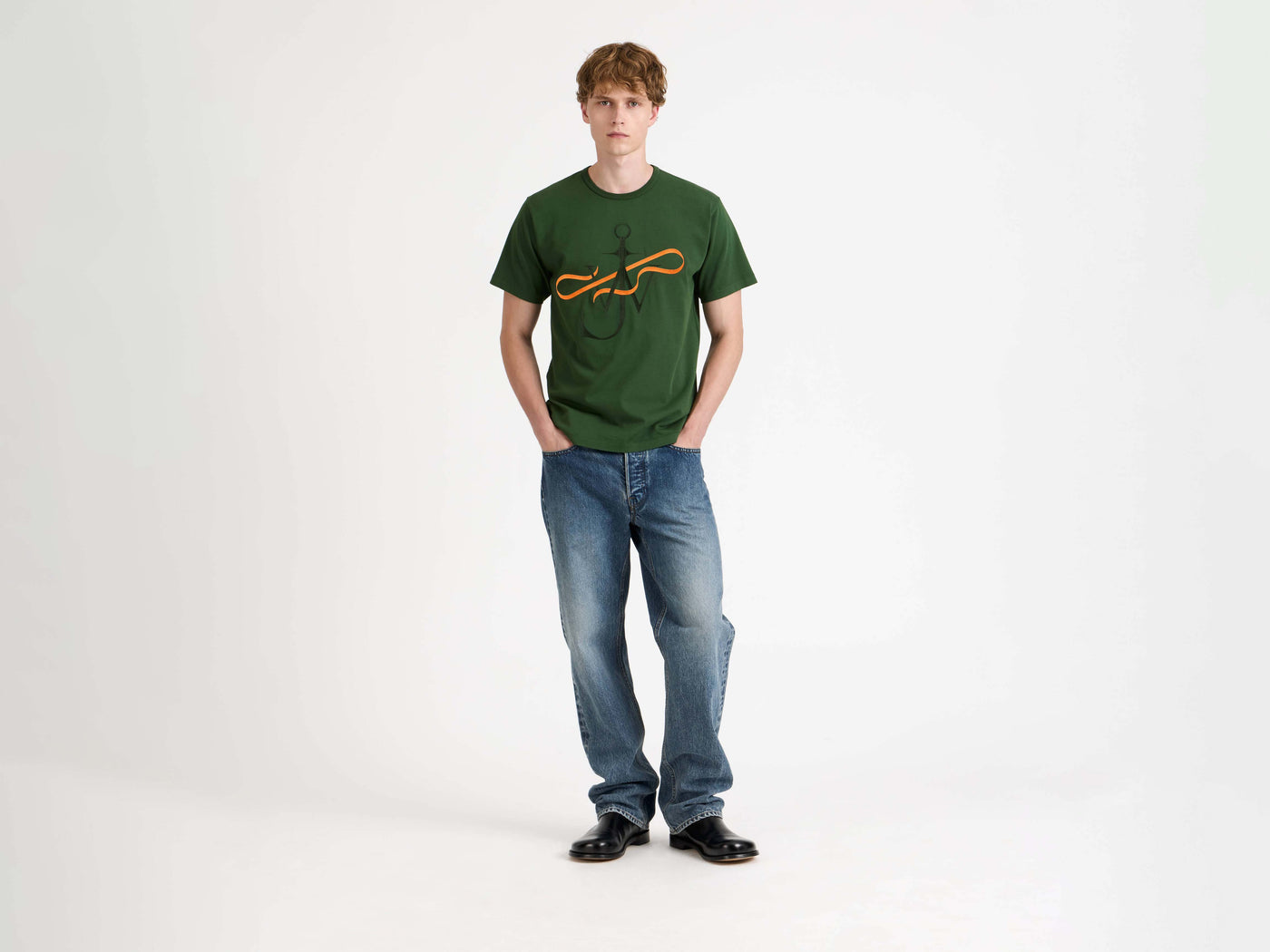RIBBON ANCHOR T-SHIRT IN GREEN