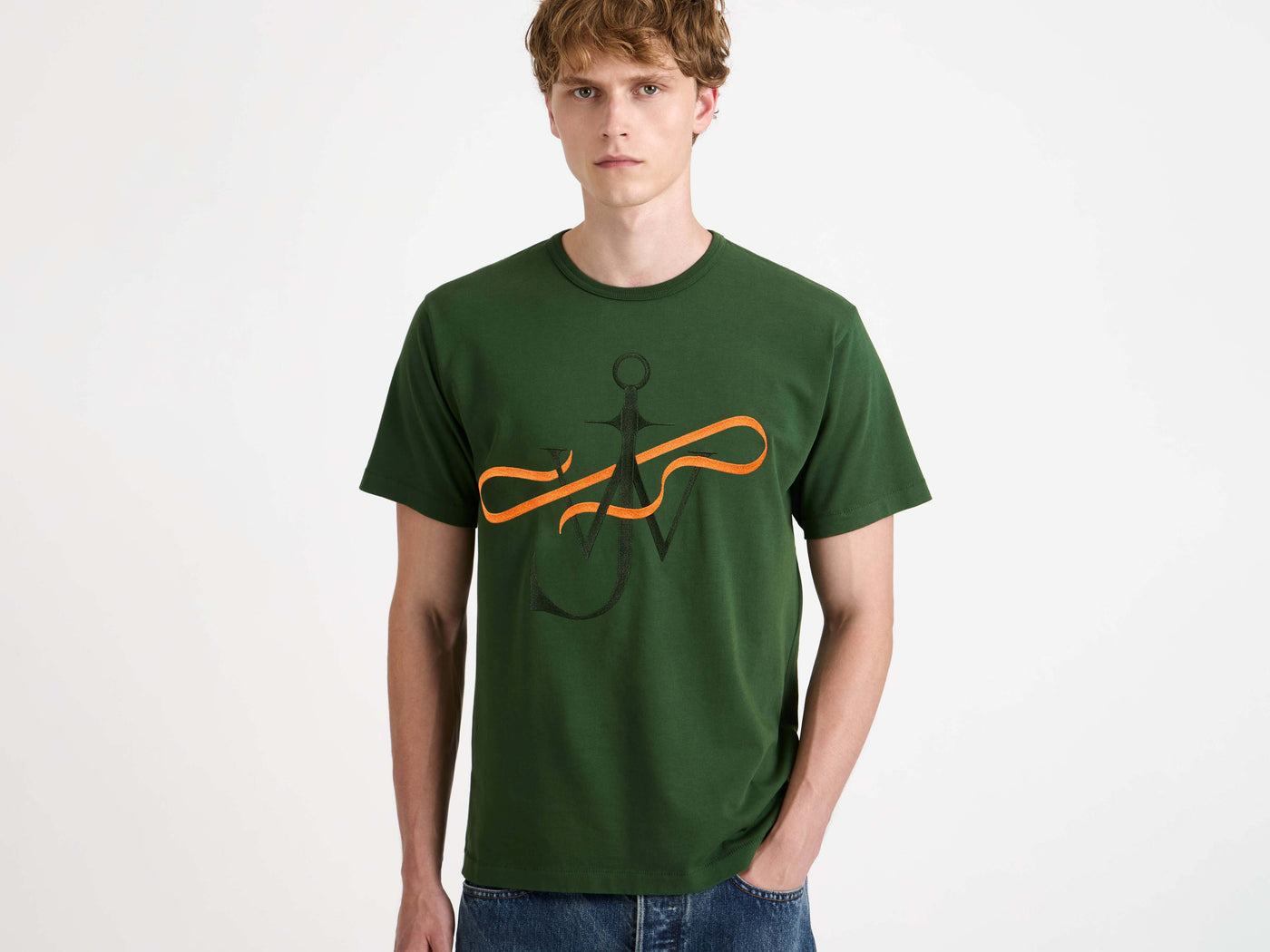 RIBBON ANCHOR T-SHIRT IN GREEN
