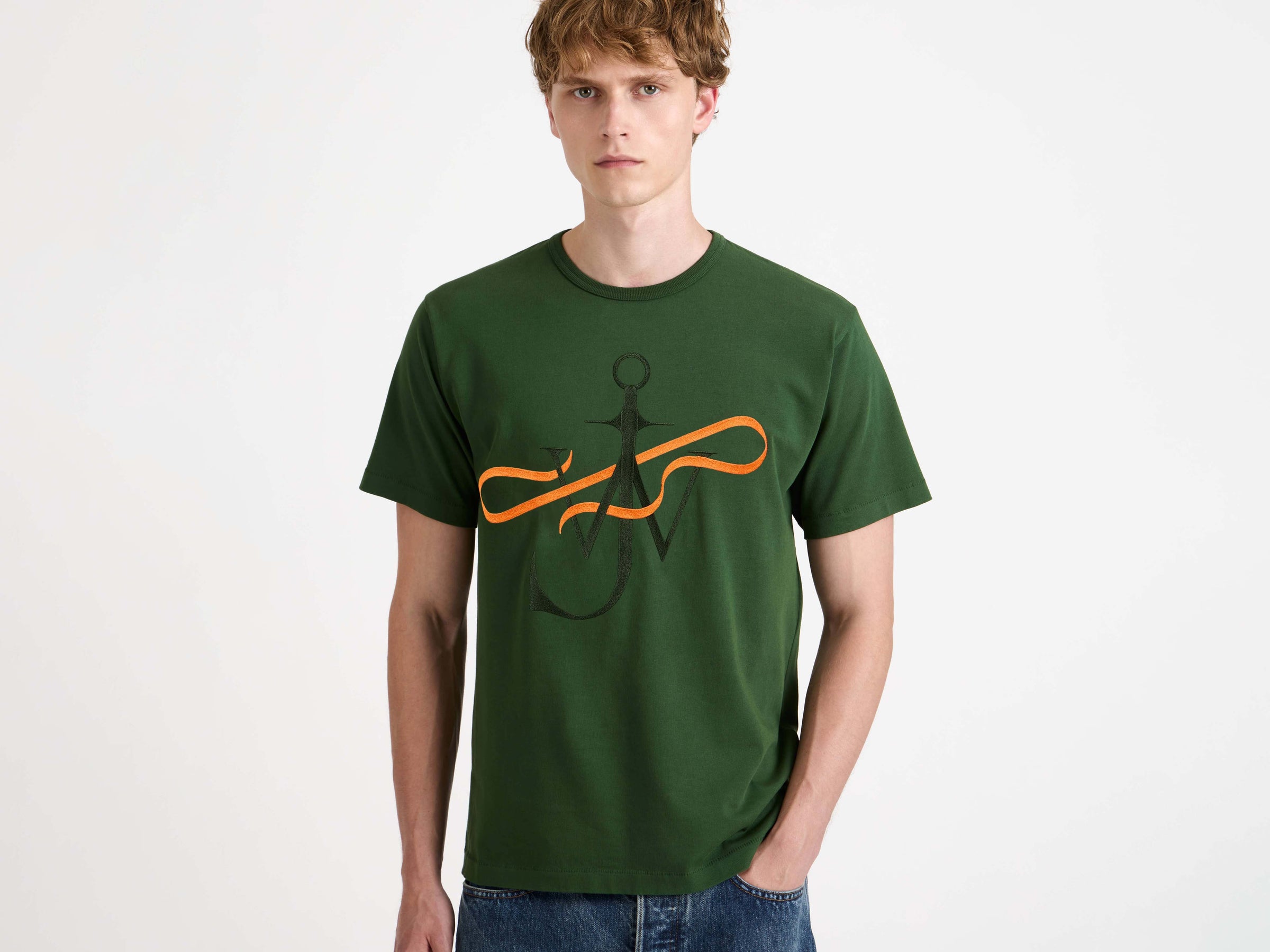 RIBBON ANCHOR T-SHIRT IN GREEN