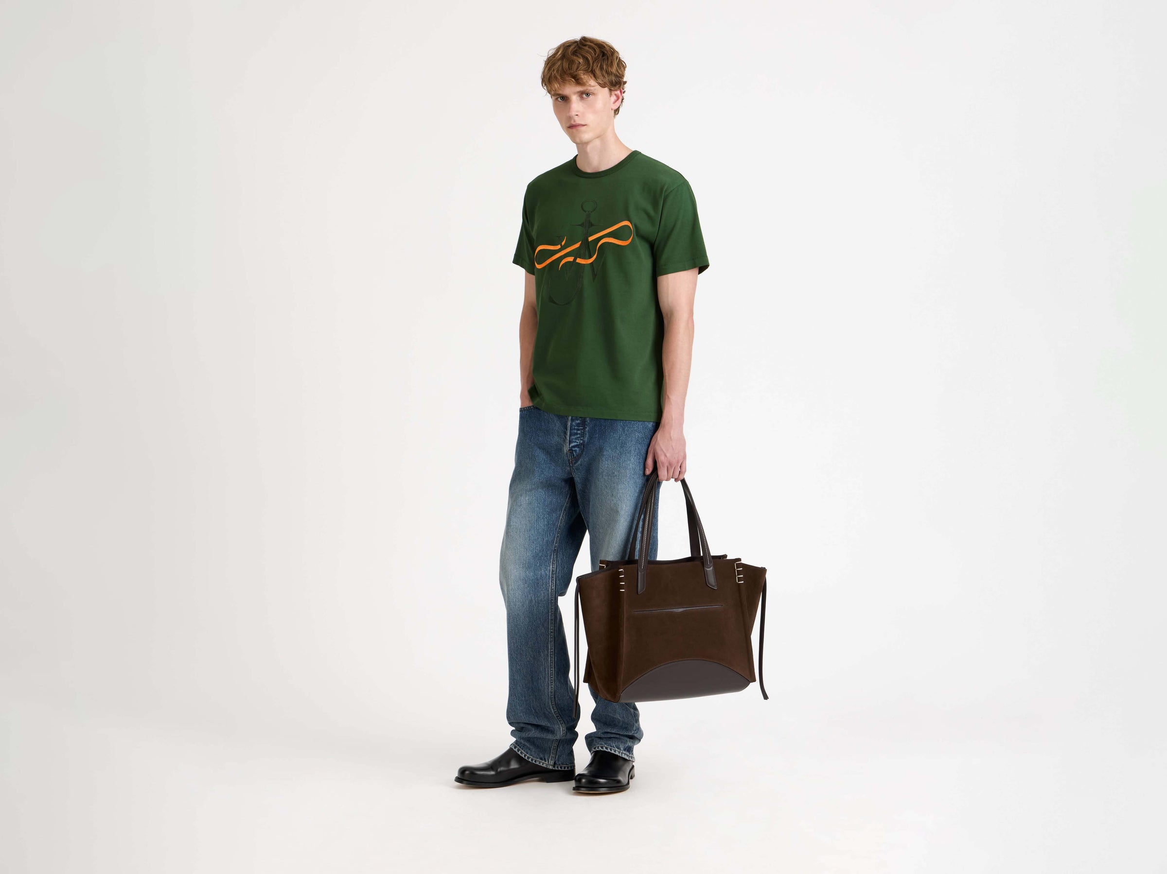 RIBBON ANCHOR T-SHIRT IN GREEN