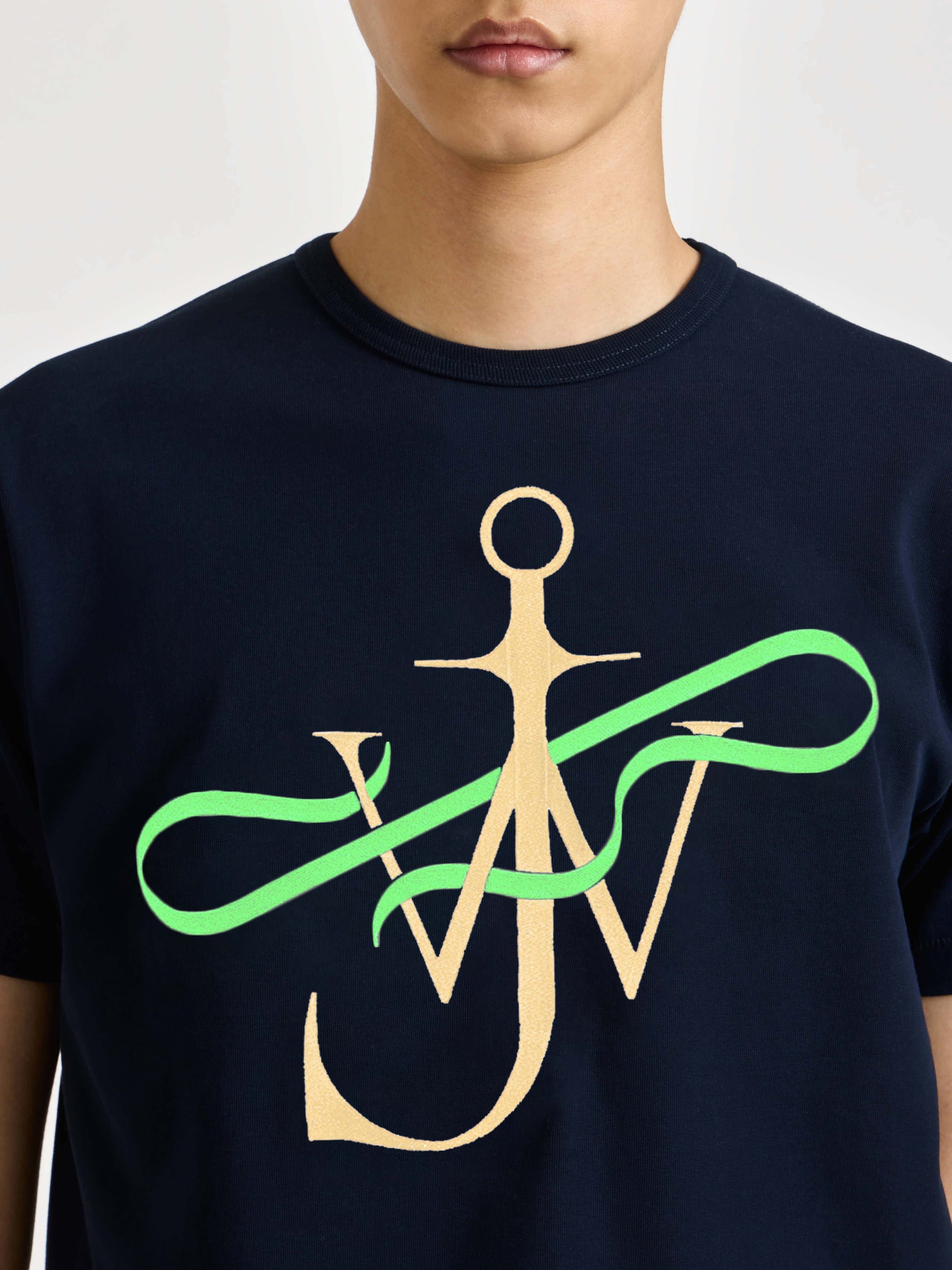 RIBBON ANCHOR T-SHIRT IN NAVY