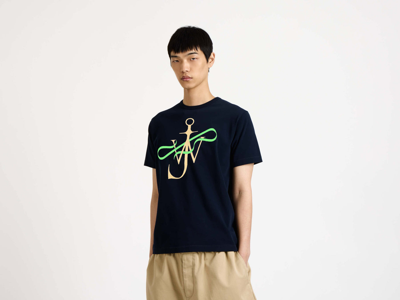 RIBBON ANCHOR T-SHIRT IN NAVY