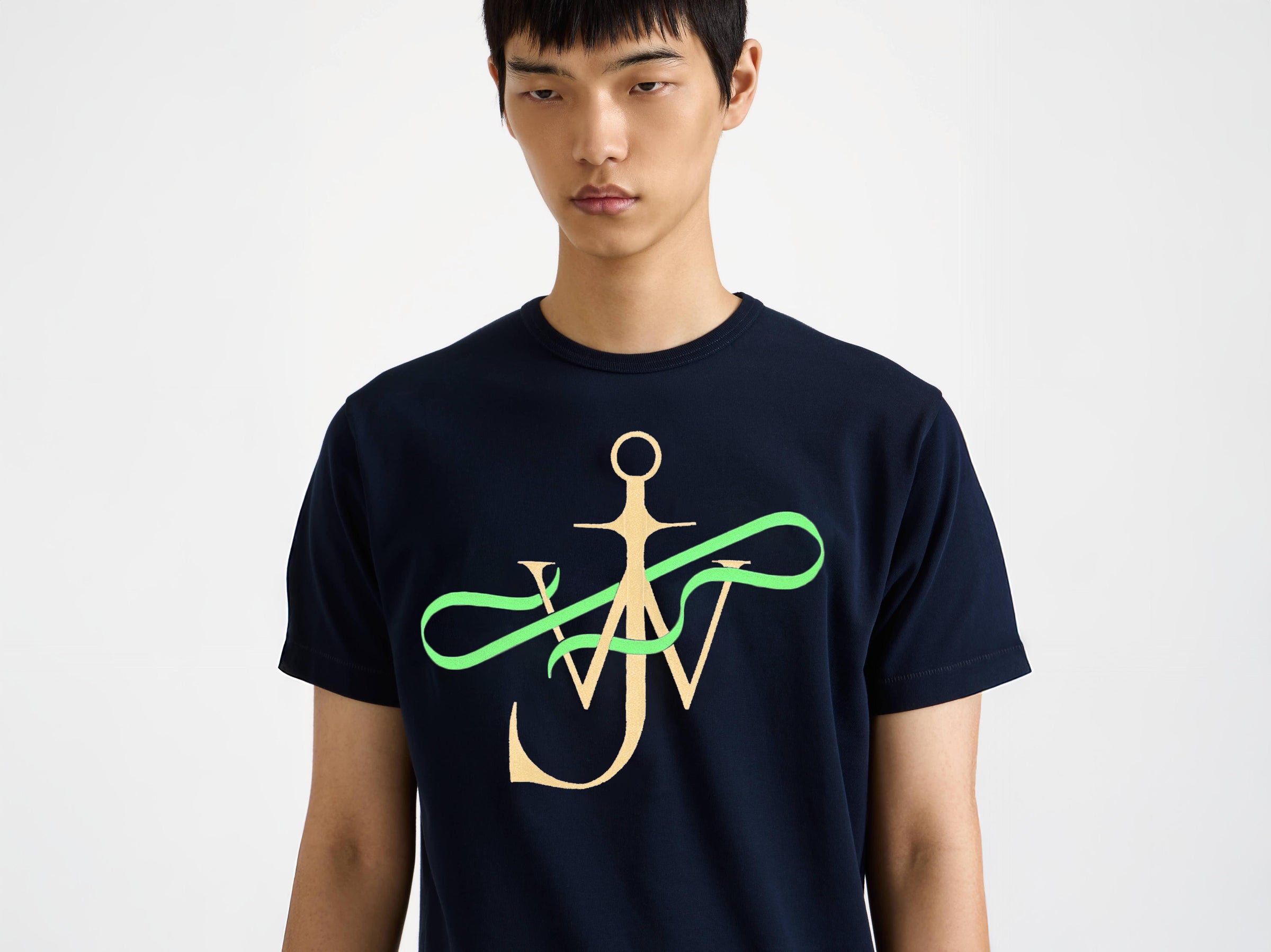 RIBBON ANCHOR T-SHIRT IN NAVY