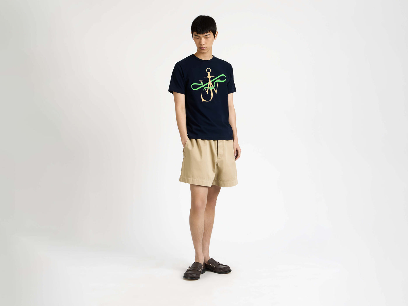 RIBBON ANCHOR T-SHIRT IN NAVY