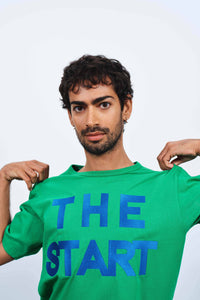 the start t shirt bright green Creative 1