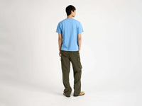 among the flowers t shirt pale blue Model Back 2