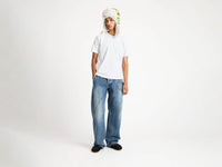 embroidered anchor t shirt white 1 Model Front 1