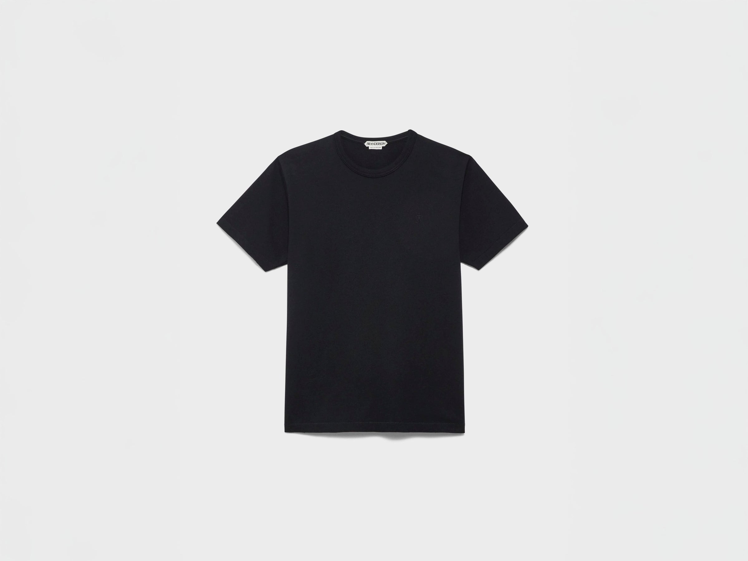 MENS EMBROIDERED ANCHOR T-SHIRT IN BLACK