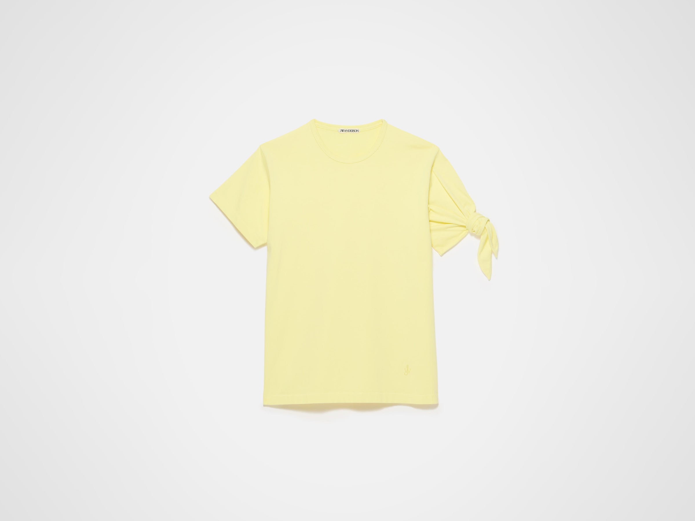 sleeve knot t shirt yellow 2 Product Front 6